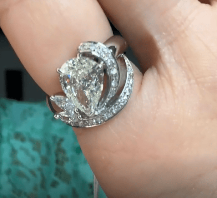 Luxury Promise Pt900 Diamond Ring J04177N7LD