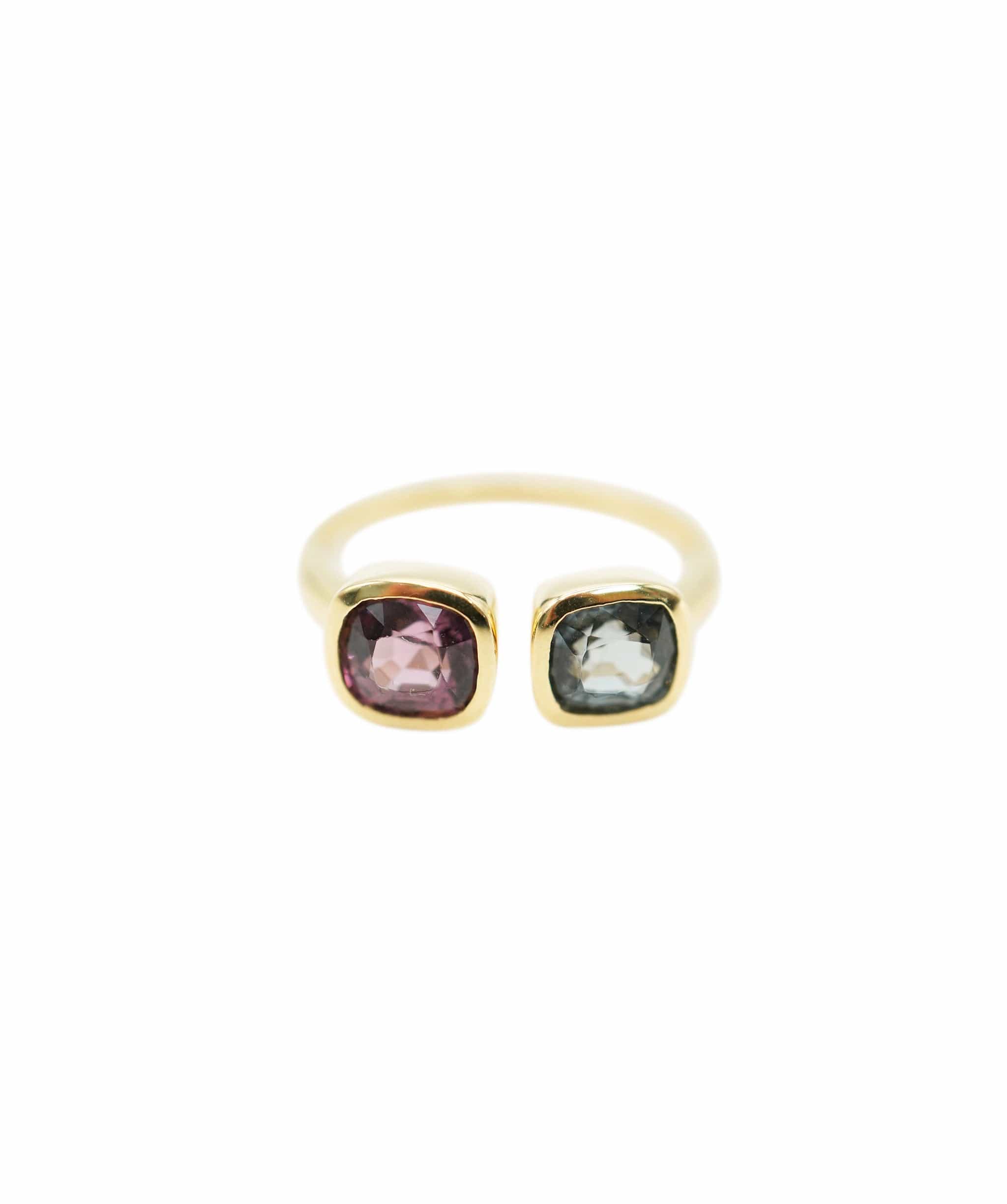 Luxury Promise Purple and blue spinel duo ring 33626 - AJC0751