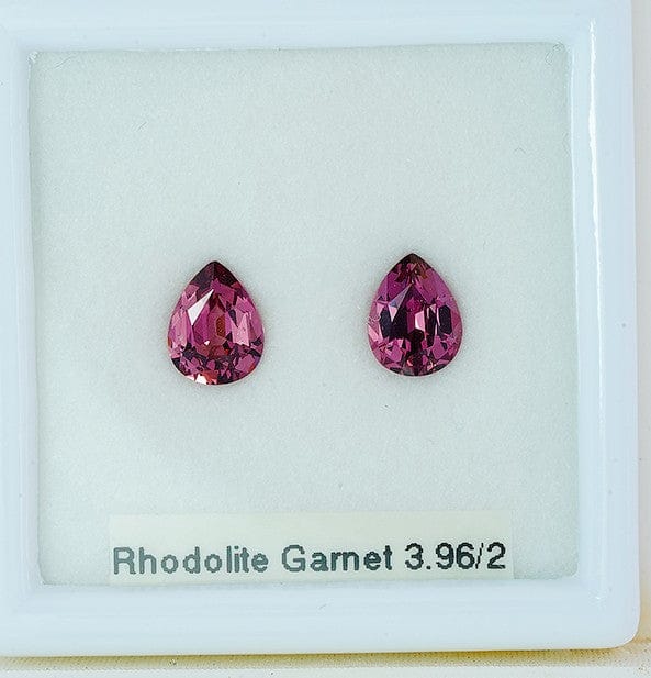 Luxury Promise Rhodolite 3.96 cts / 2pcs 25423