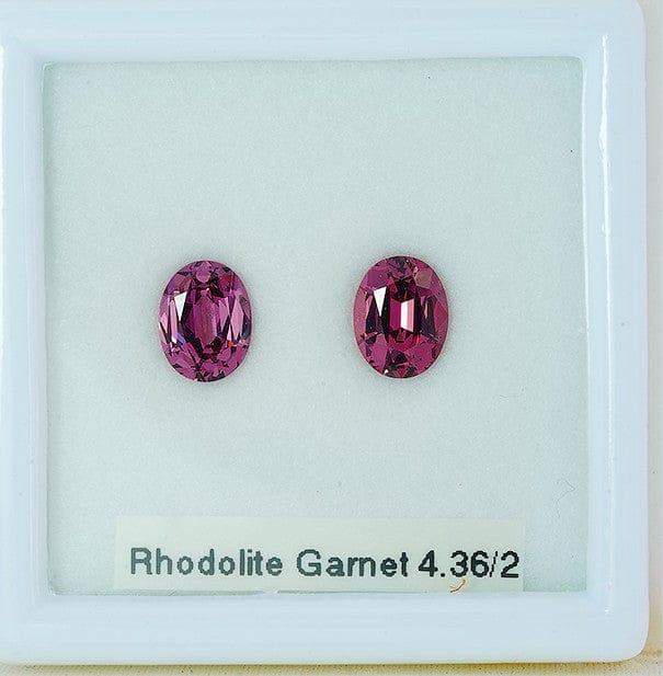 Luxury Promise Rhodolite 4.36 cts / 2pcs 25433