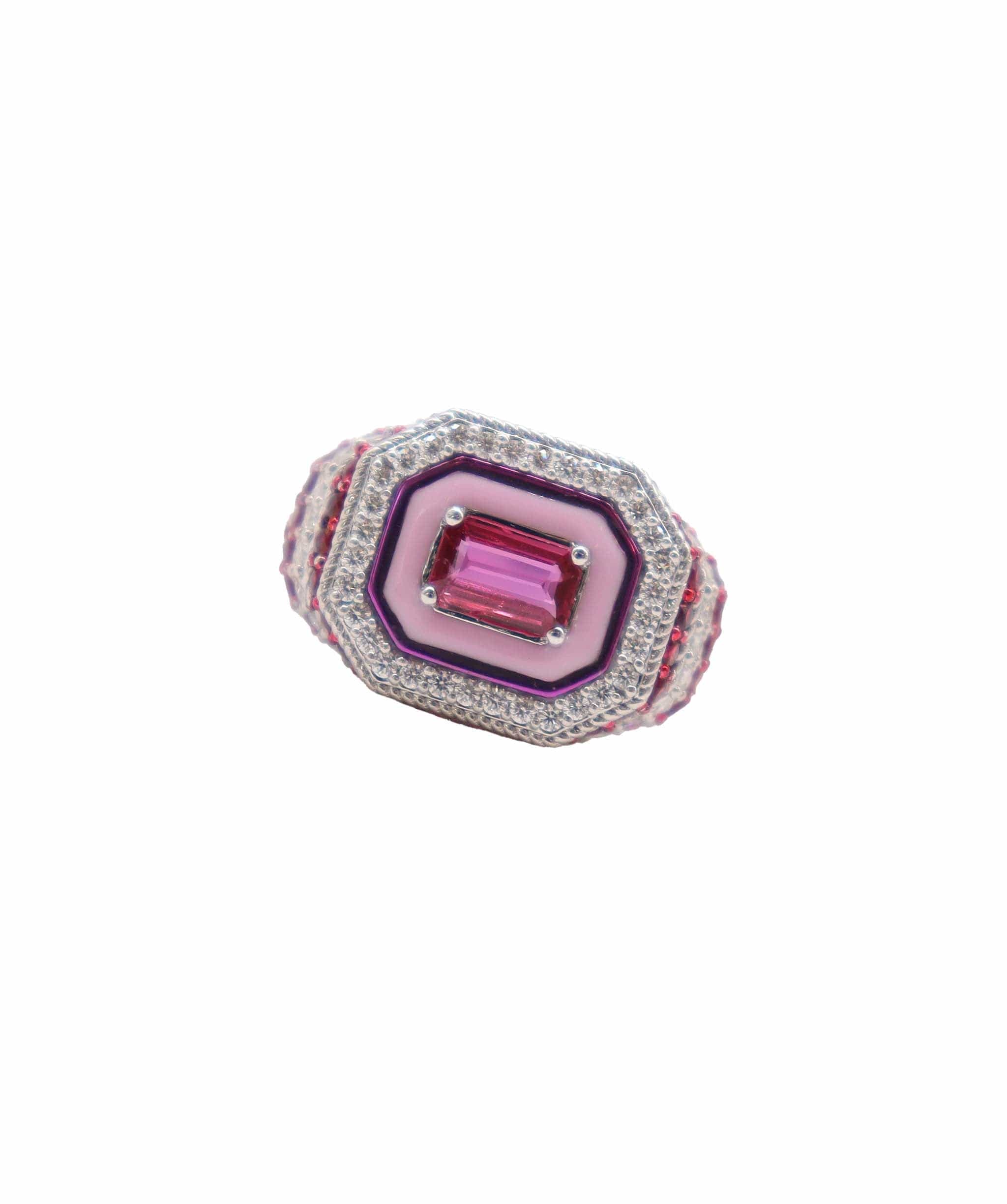 Luxury Promise Ring Baby Pink EU-47 Gold:  5.329 / Diamond: 0.630 / CS: 1.170 R-U16G ASC6548