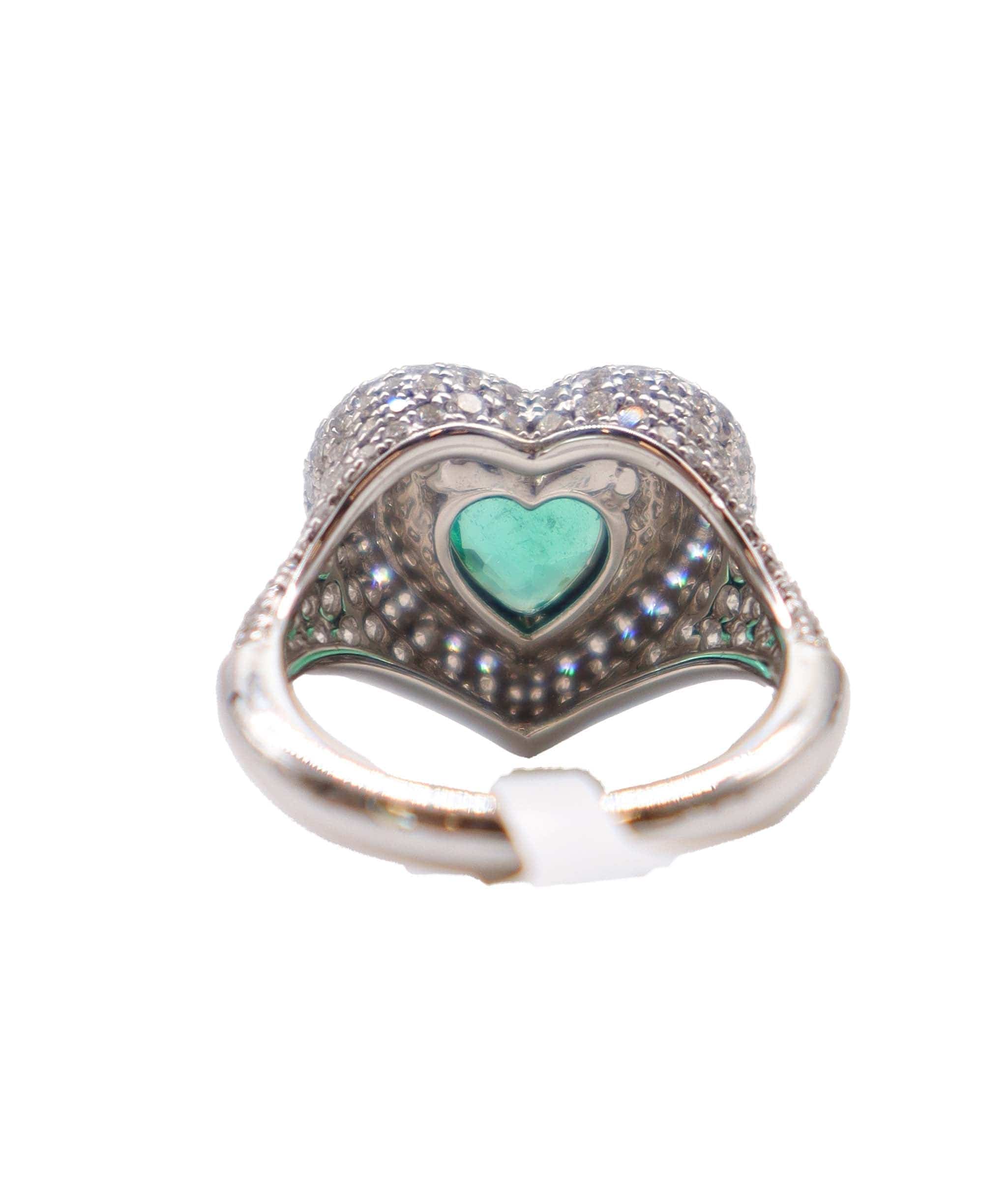 Luxury Promise Ring White & Cobalt Blue Enamel EU-47 Gold: 5.444 / Diamond: 1.240 / CS: 0.690  R-N93K ASC6605