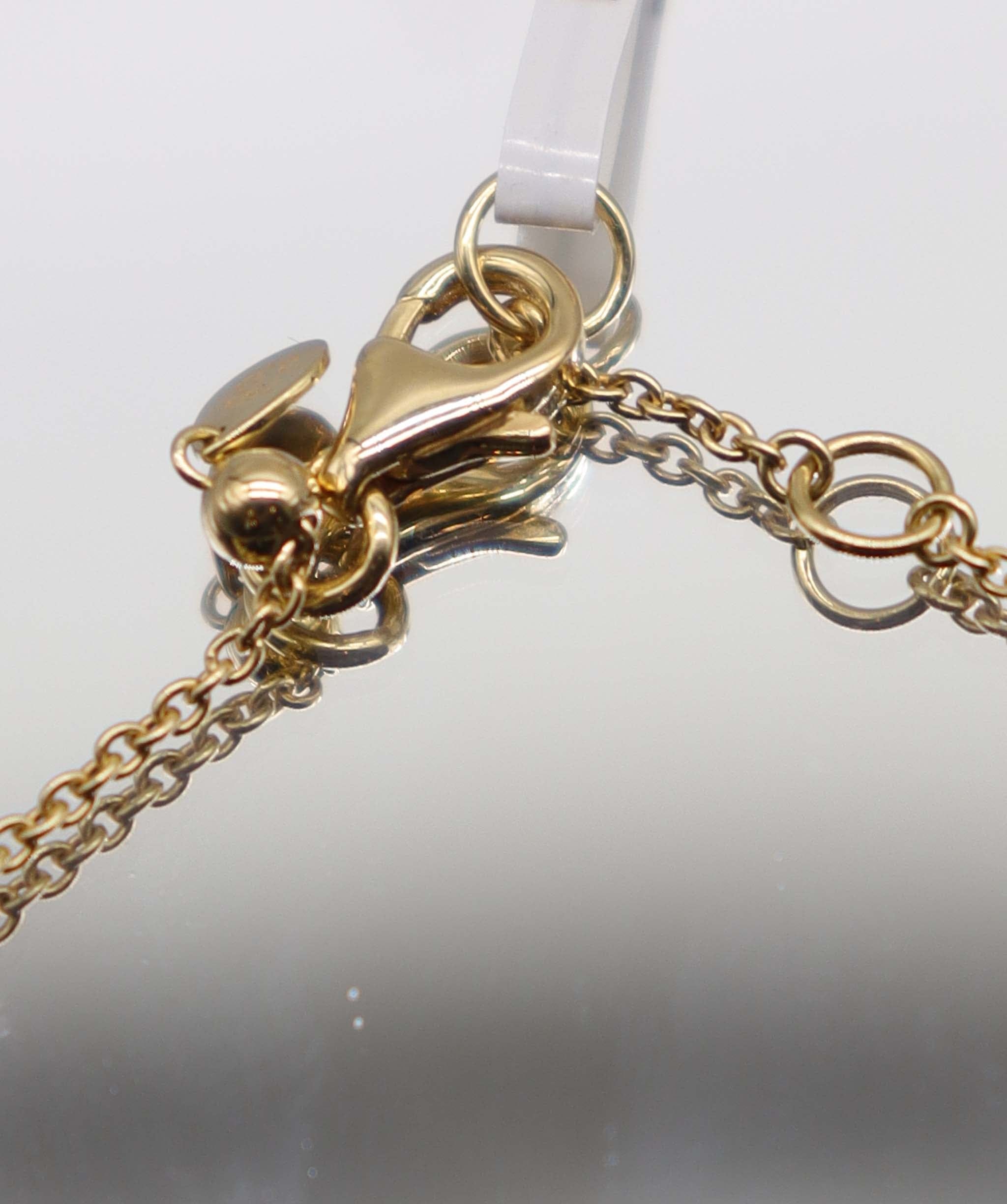 Luxury Promise Rose Cut Diamond Handchain Yellow Gold B2800