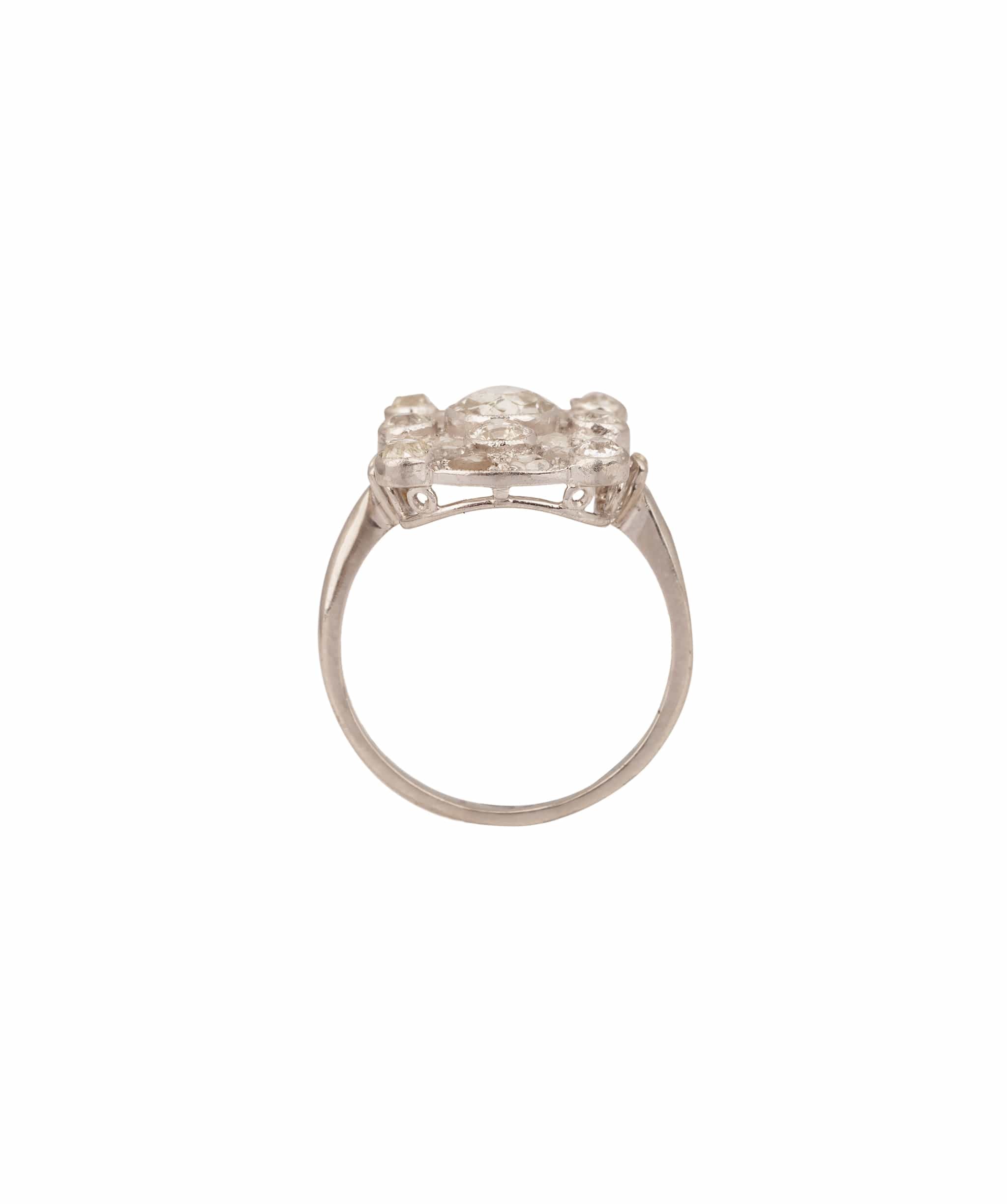 Luxury Promise Rose Diamond Rectangular Ring WA22401
