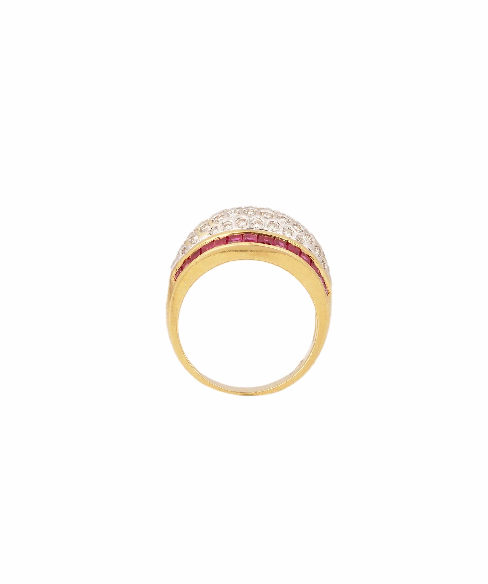Luxury Promise Ruby and Diamond Ring WAHLKA-3
