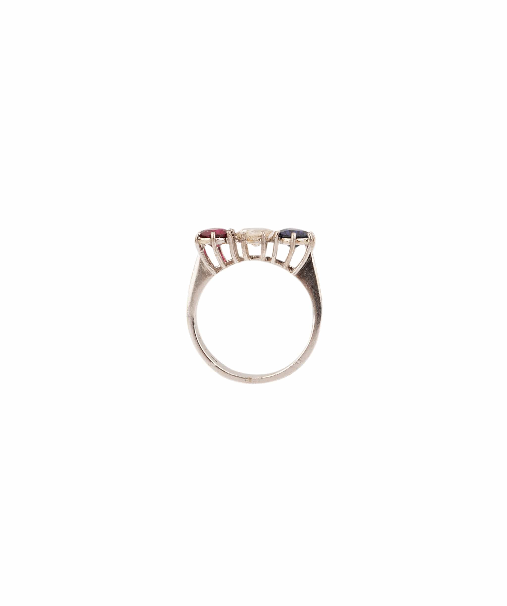 Luxury Promise Ruby, Diamond and Sapphire Ring WAHA188