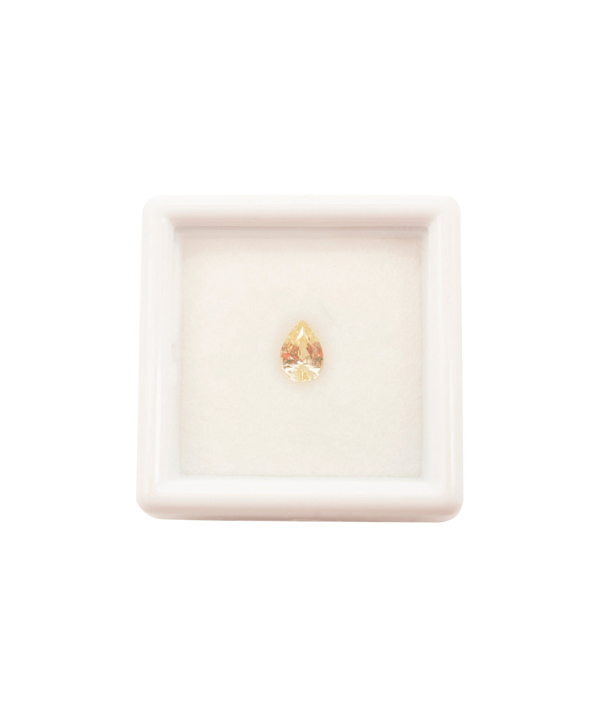 Luxury Promise Sapphire 0.69 Yellow Pear ALC3436