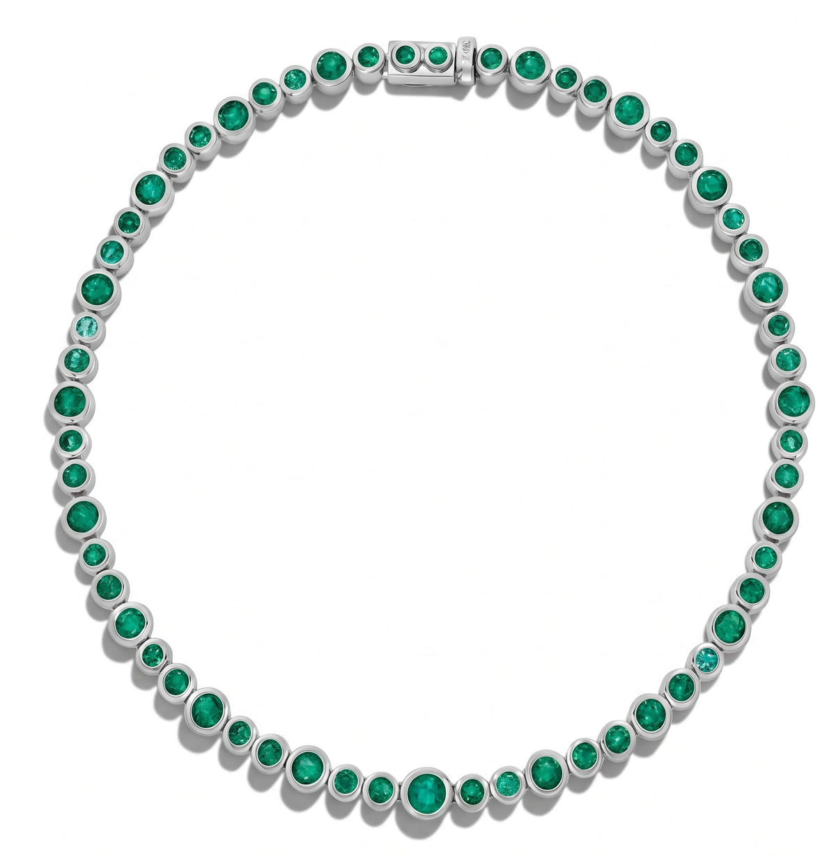 Luxury Promise Silver Bubble Tennis Necklace SETTING ONLY SABSET077