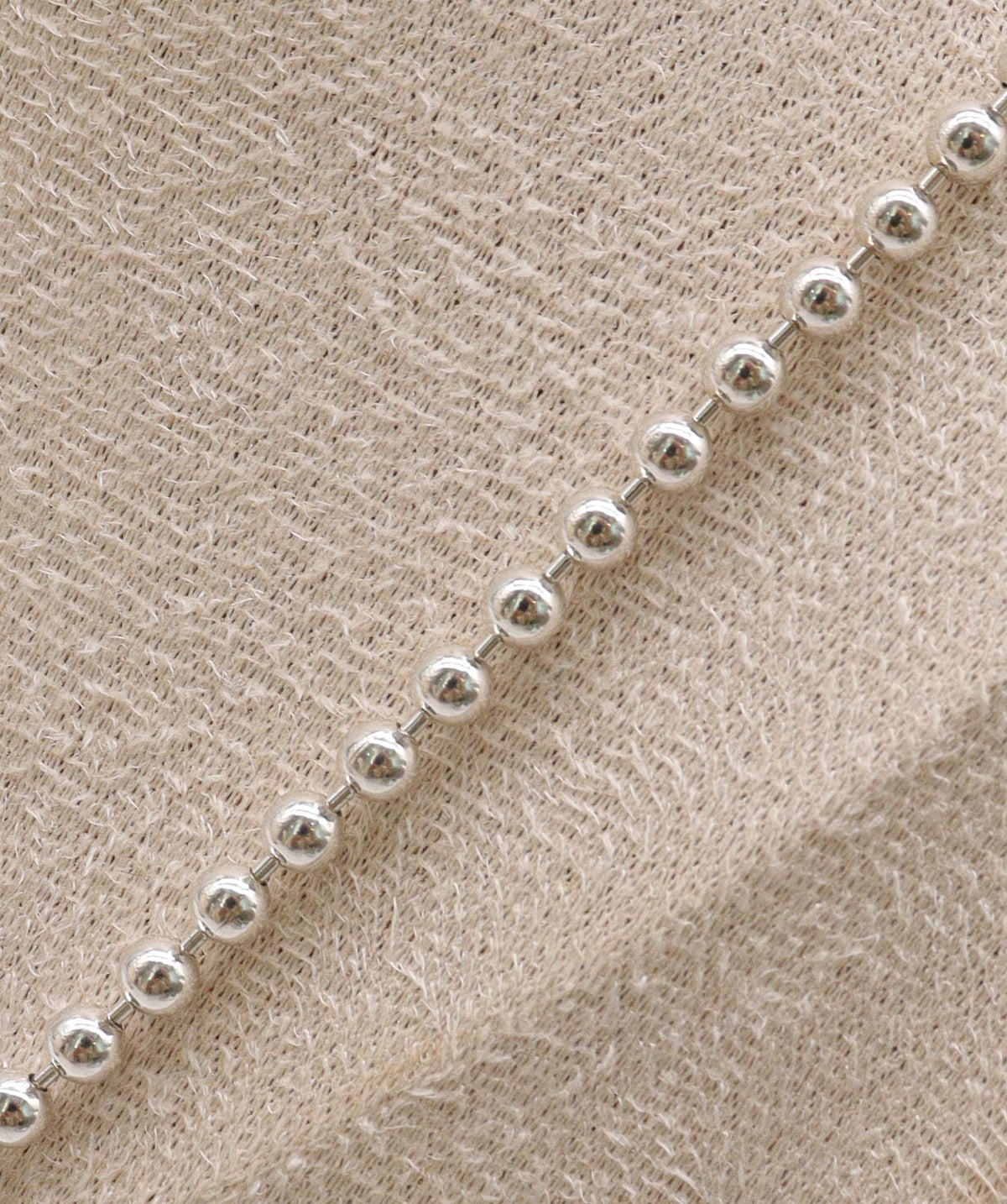 Luxury Promise Silver Long Bead Chain DXBS6917