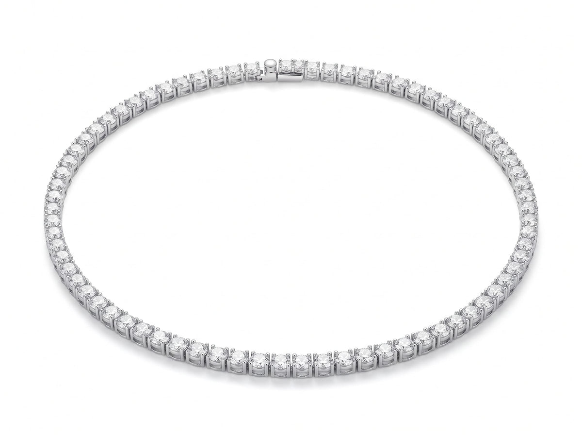 Luxury Promise Silver Tennis Necklace SETTING ONLY SABSET093