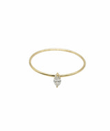 Luxury Promise Stackable Diamond Dot Ring (Marquise) size 53 18k Yellow Gold ASL10139