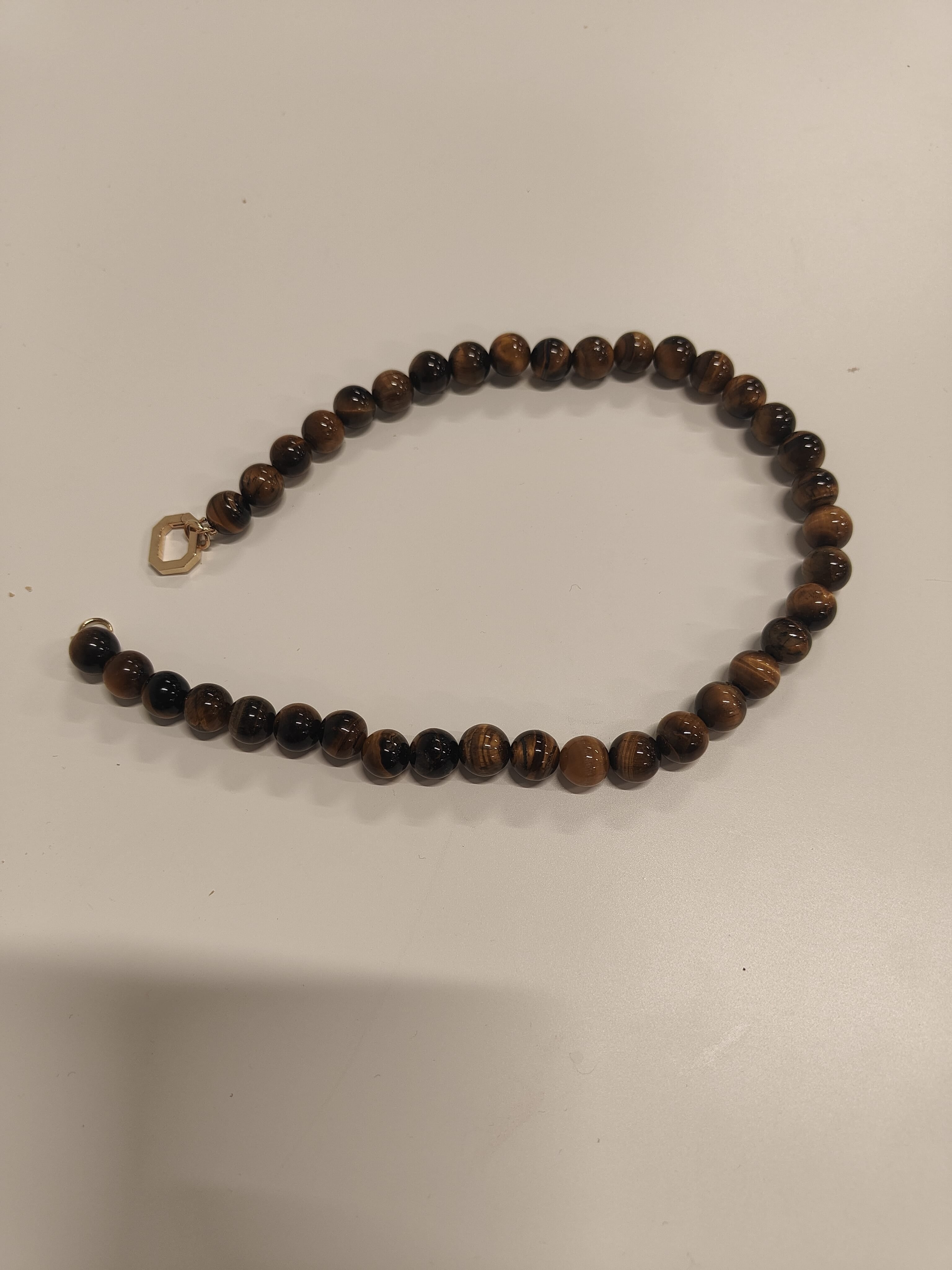 Luxury Promise Tiger eye Necklace 18k AGC3571