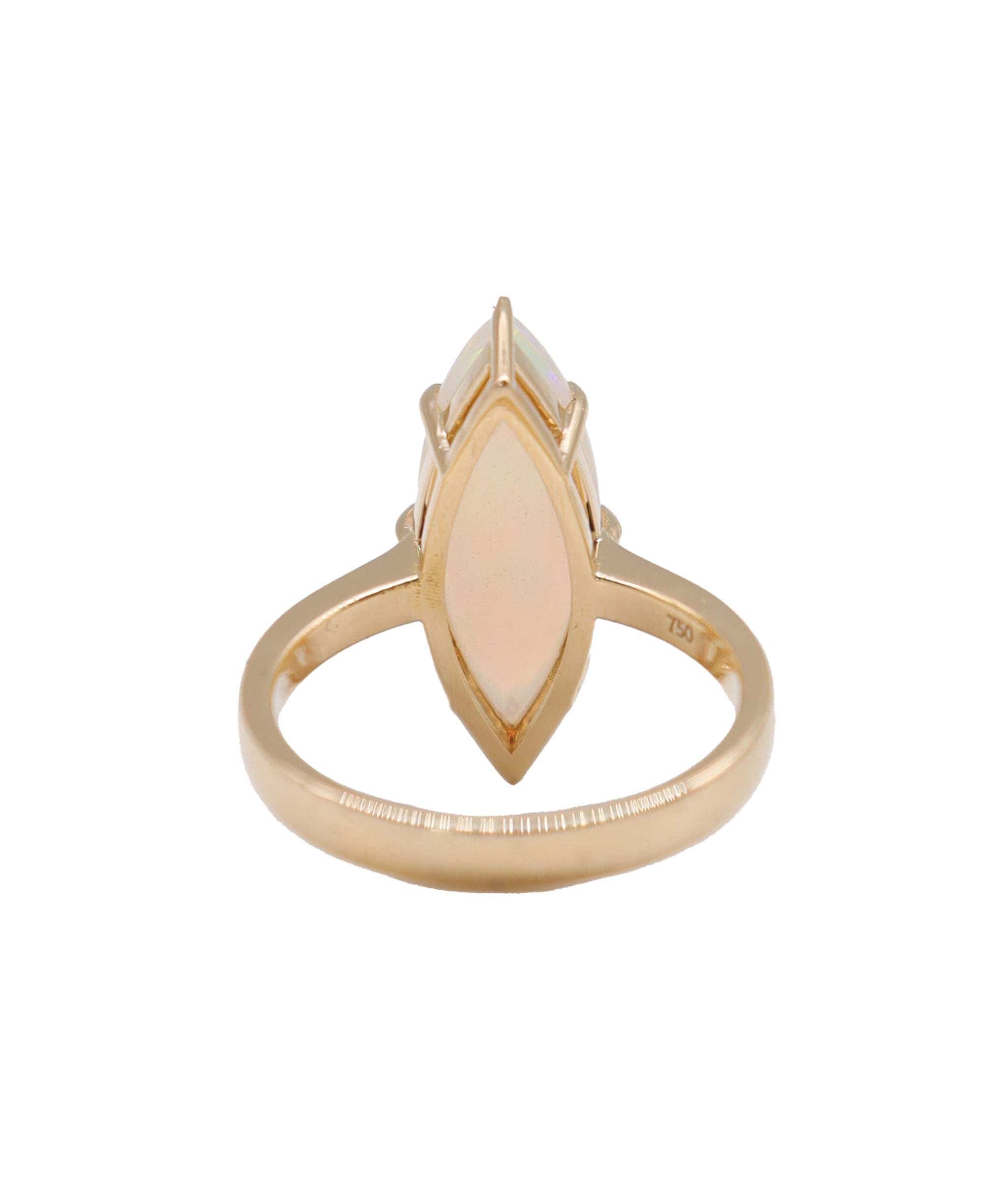 Luxury Promise tiger prong yg ring 3.42cts Opal  DXBS4461