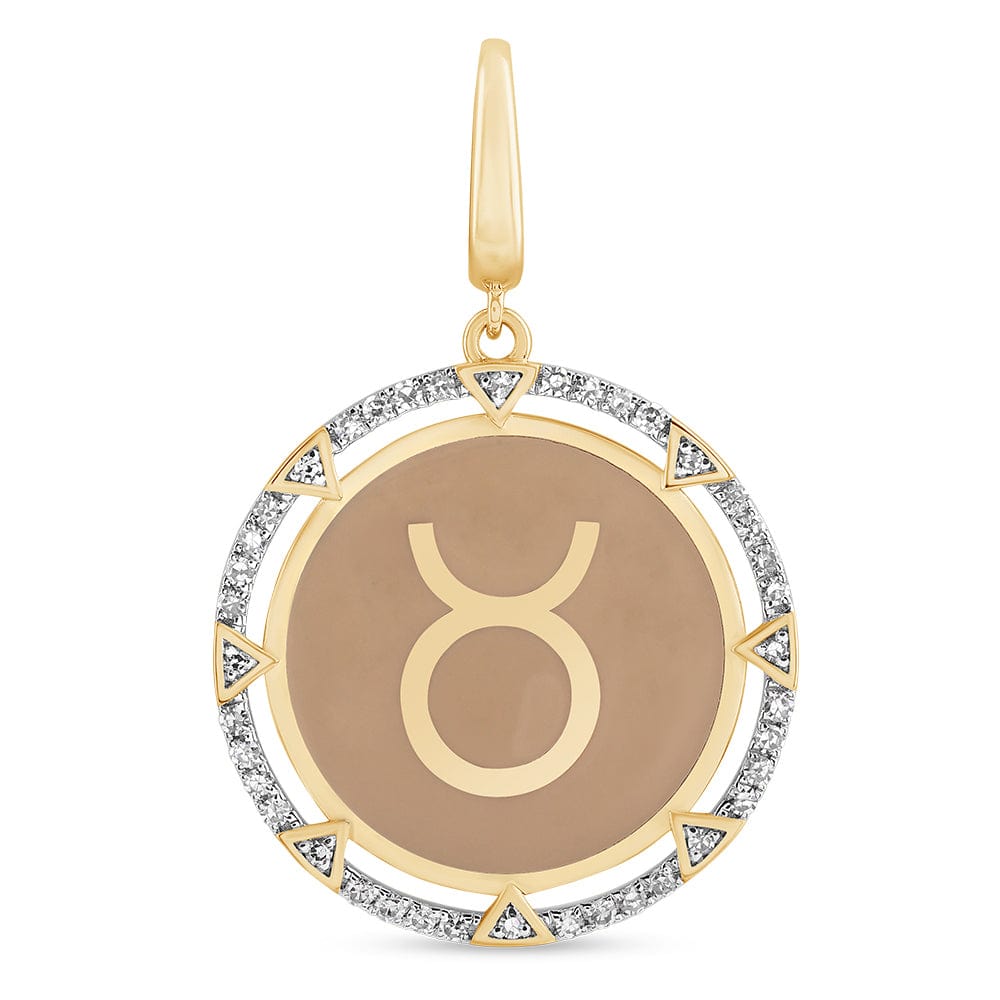 Luxury Promise TRYYST Round charm RDCH0010SS Taurus RDCH0010SS