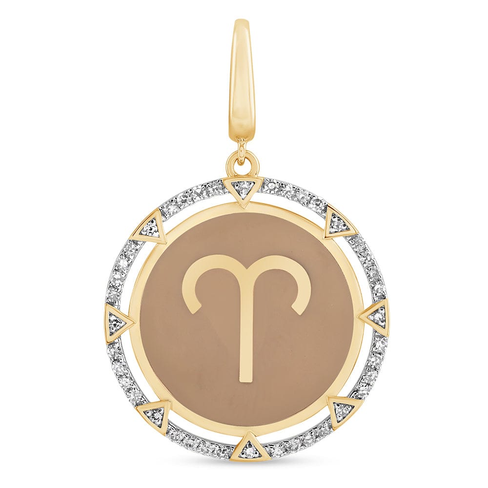 Luxury Promise TRYYST Round charm RDCH0015SS Aries RDCH0015SS