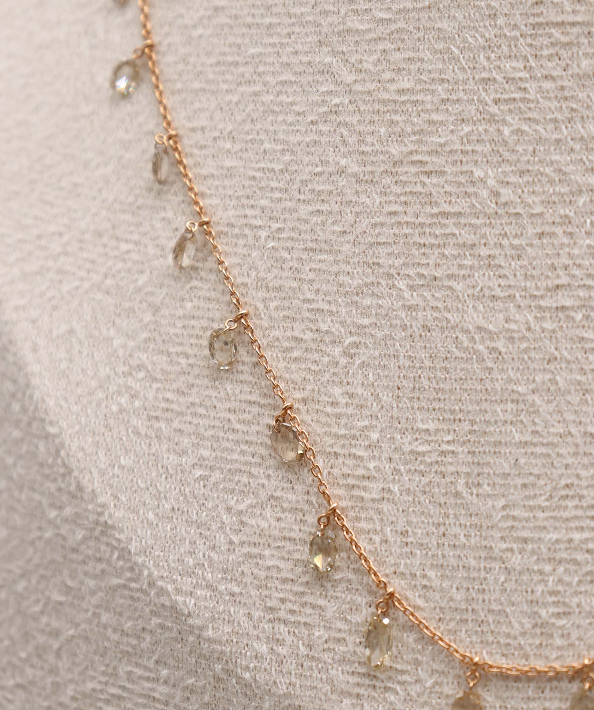 Luxury Promise TTLB OVAL OS Necklace TW:2.40CT GOLD:2.83G C7303