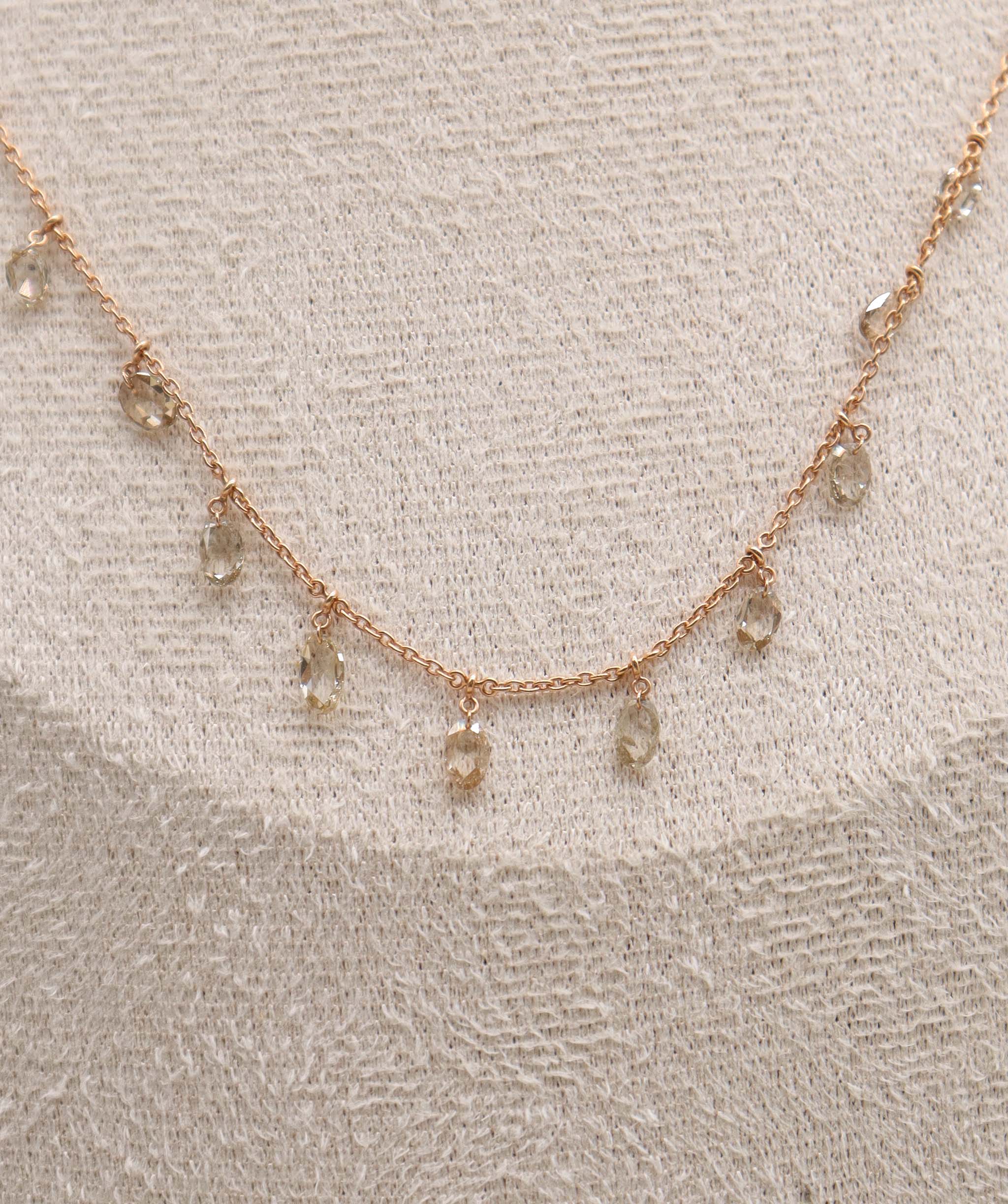 Luxury Promise TTLB OVAL OS Necklace TW:2.40CT GOLD:2.83G C7303