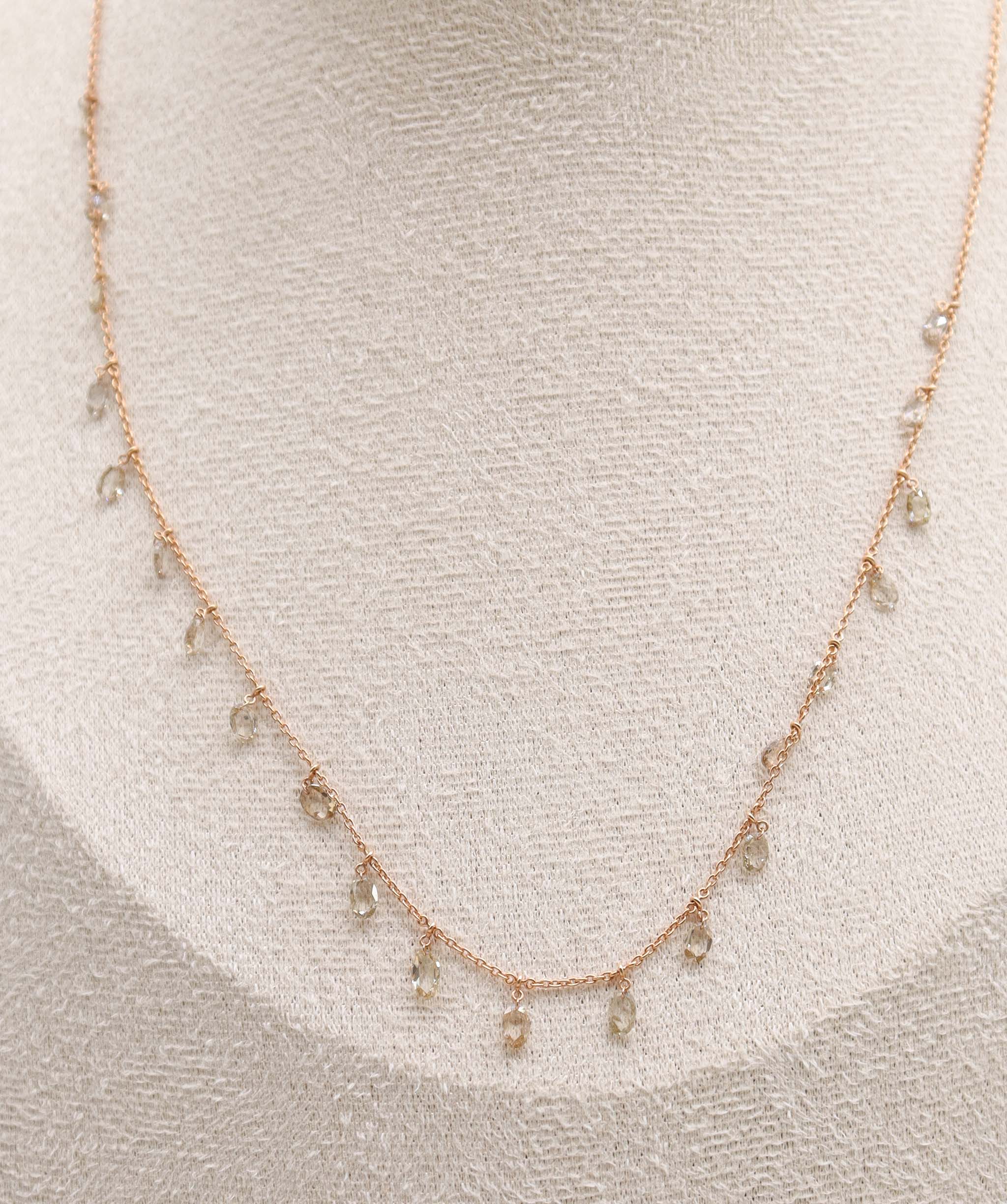 Luxury Promise TTLB OVAL OS Necklace TW:2.40CT GOLD:2.83G C7303