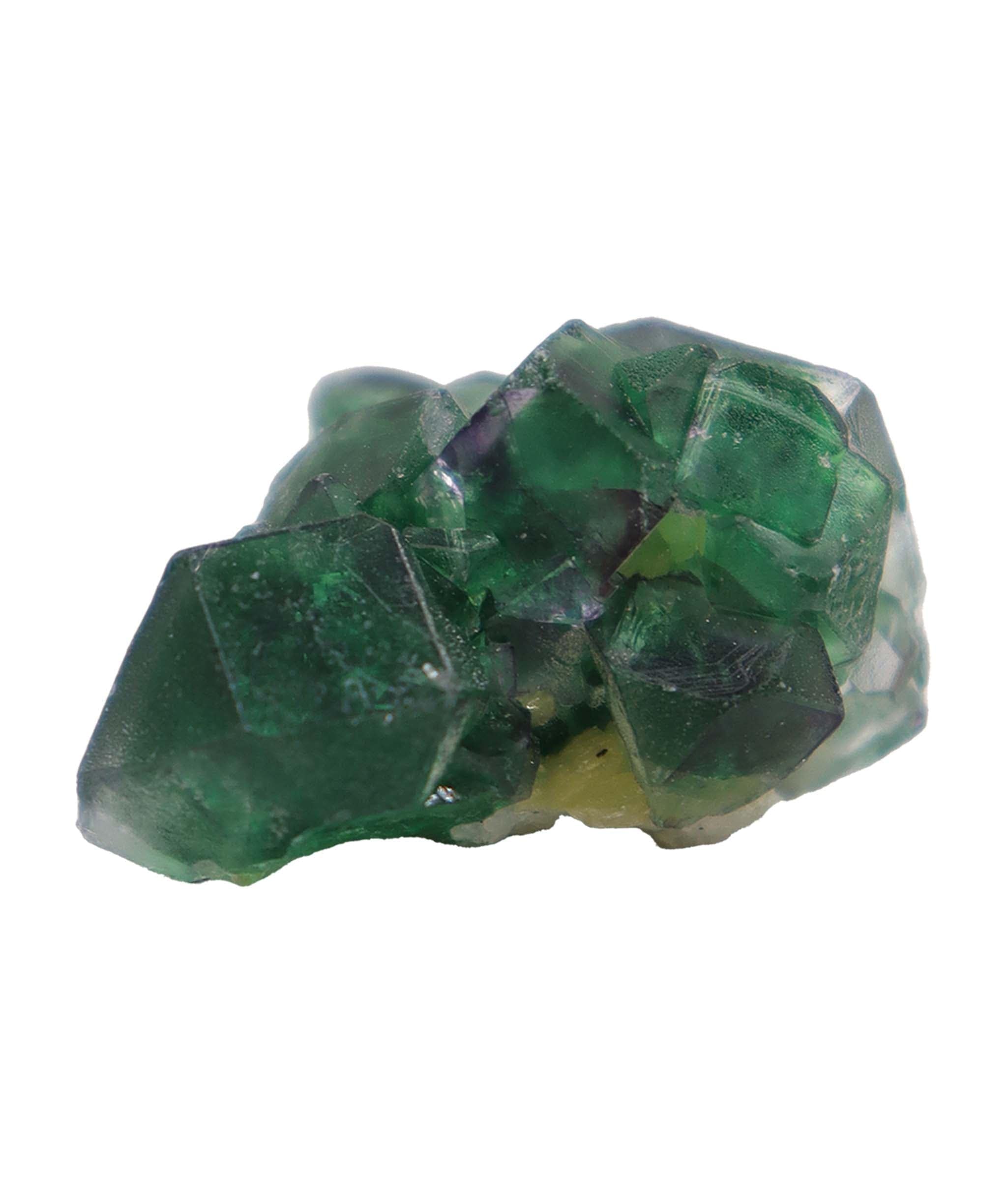 Luxury Promise Vivid Green Cubic Fluorite Crystal Cluster from Namibia mini RDC0195