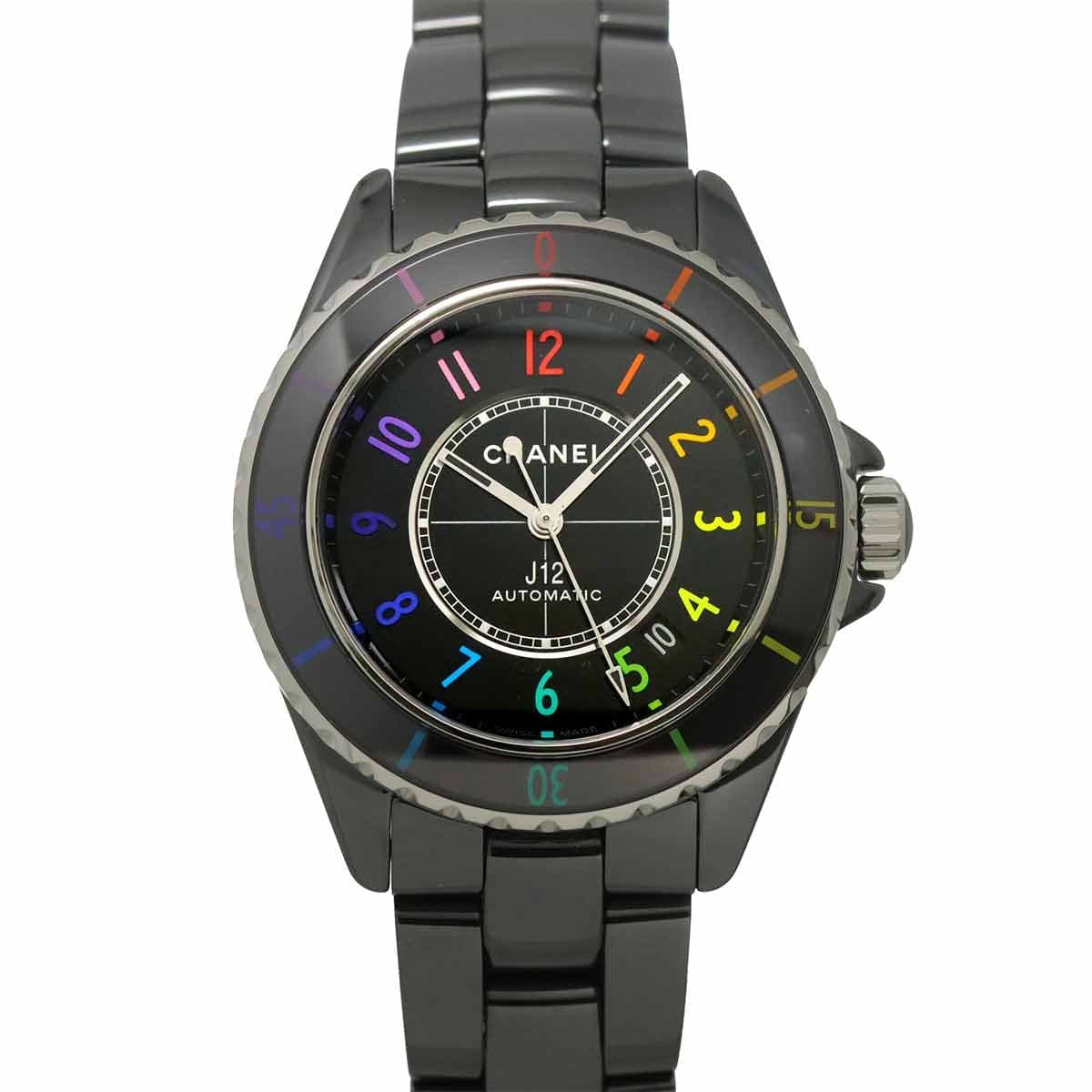 LUXURY PROMISE CHANEL J12 electro 38 H7122 Limited Automatic Black Mens Watch 90327770