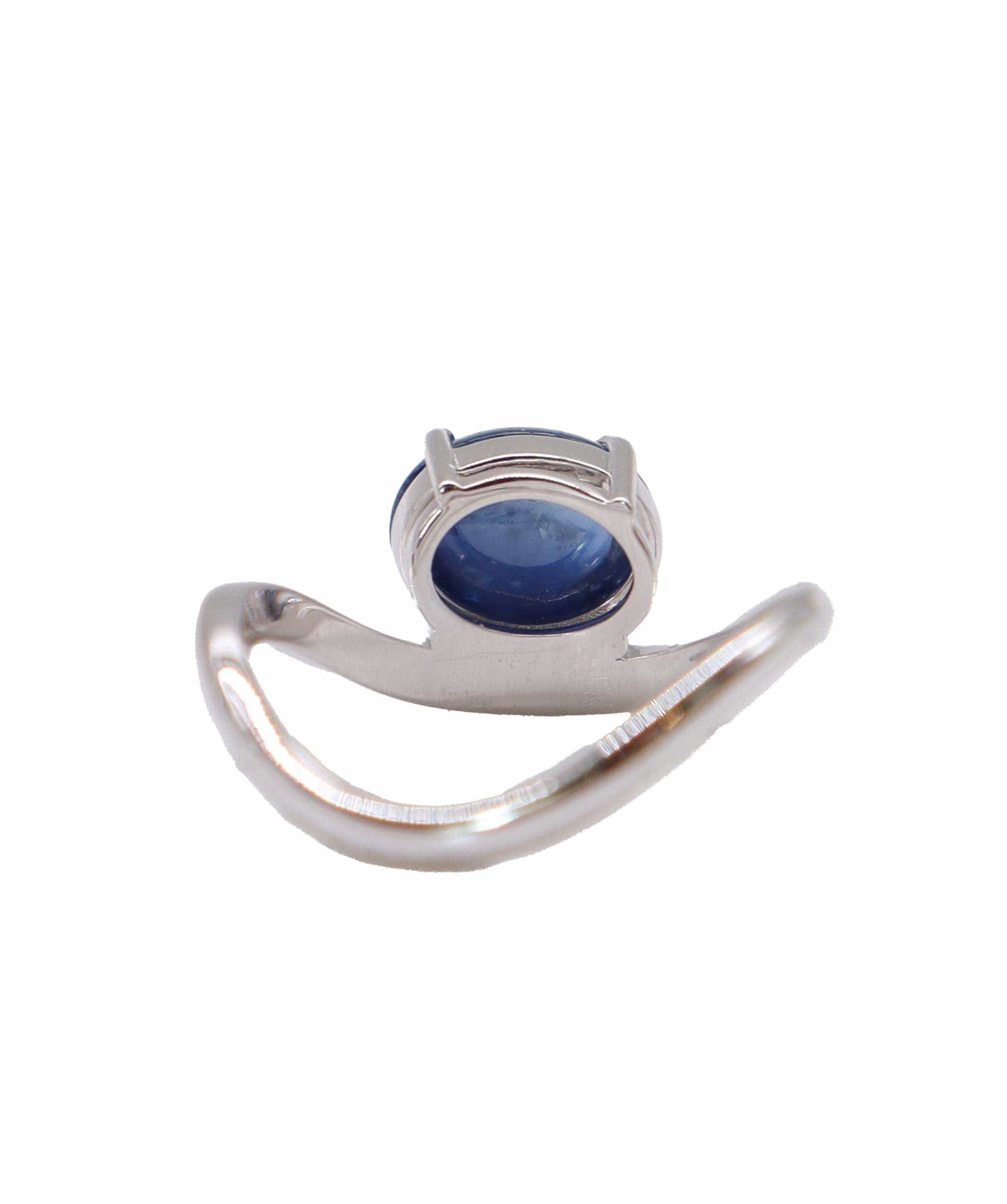 Luxury Promise wave wg ring CABOUCHON 3.70ct us8 DXBN0234