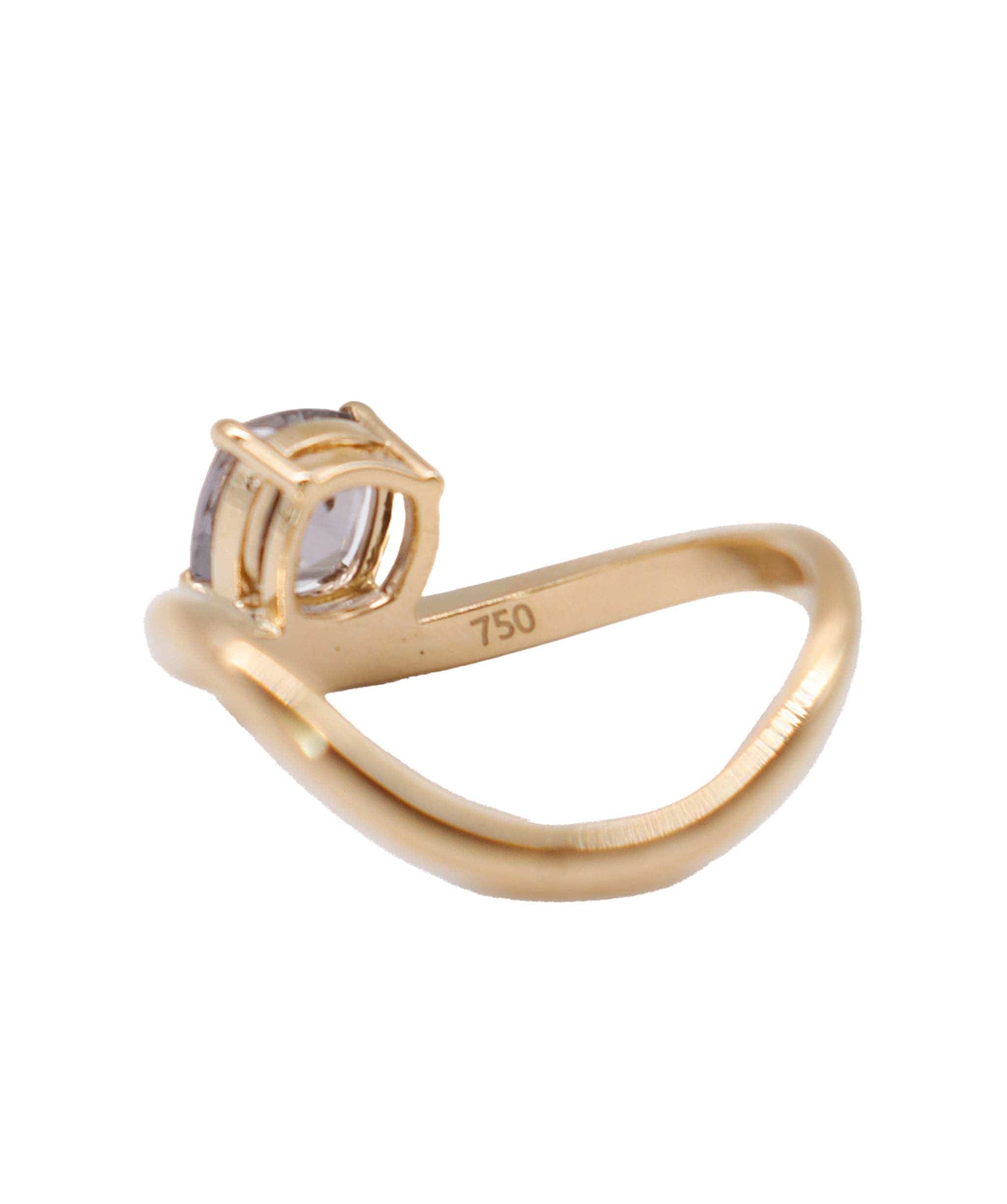 Luxury Promise wave yg ring 1.52cts spinel us8 DXBD0312