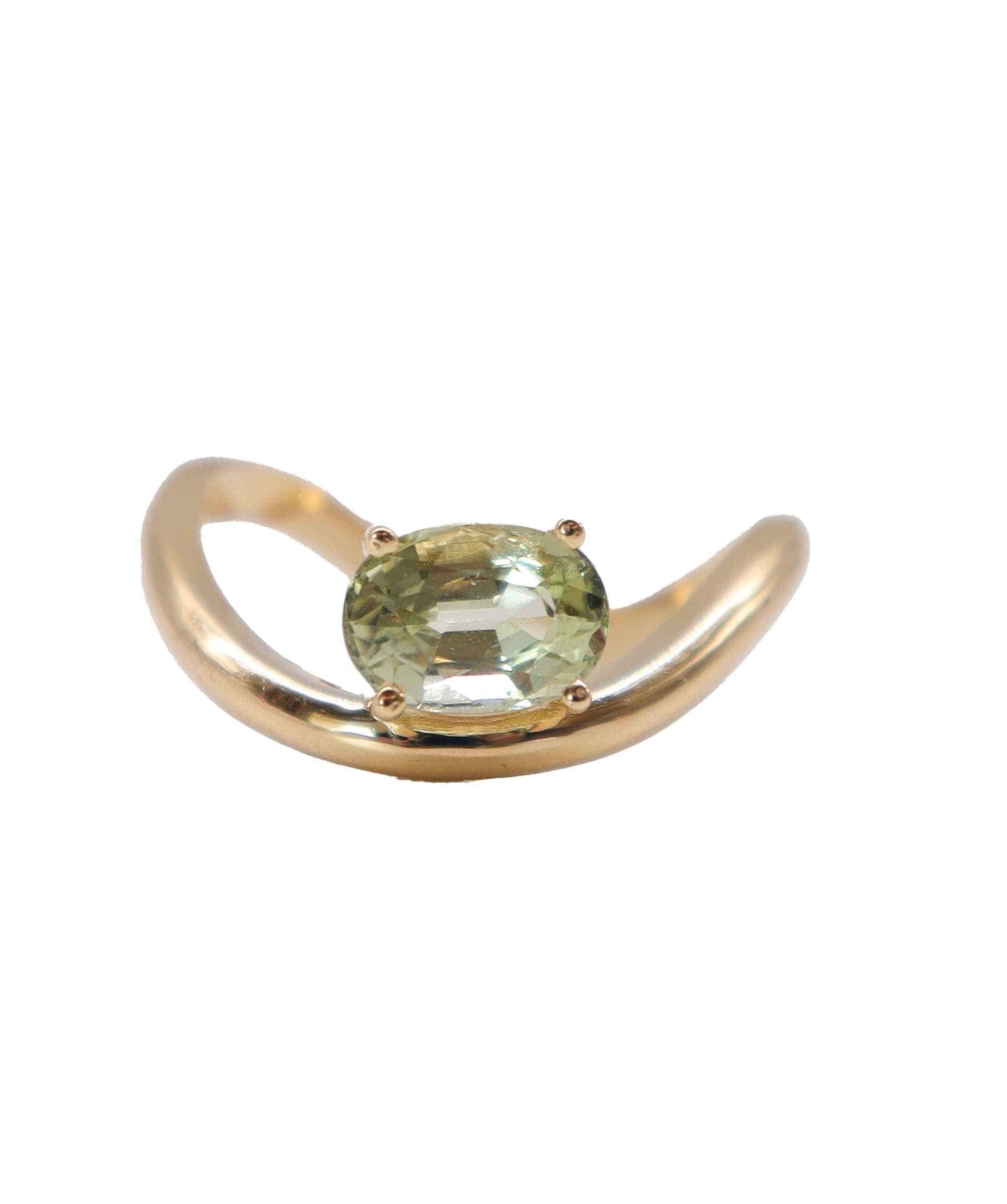 Luxury Promise wave yg ring Tourmaline us7 RDL0137A36