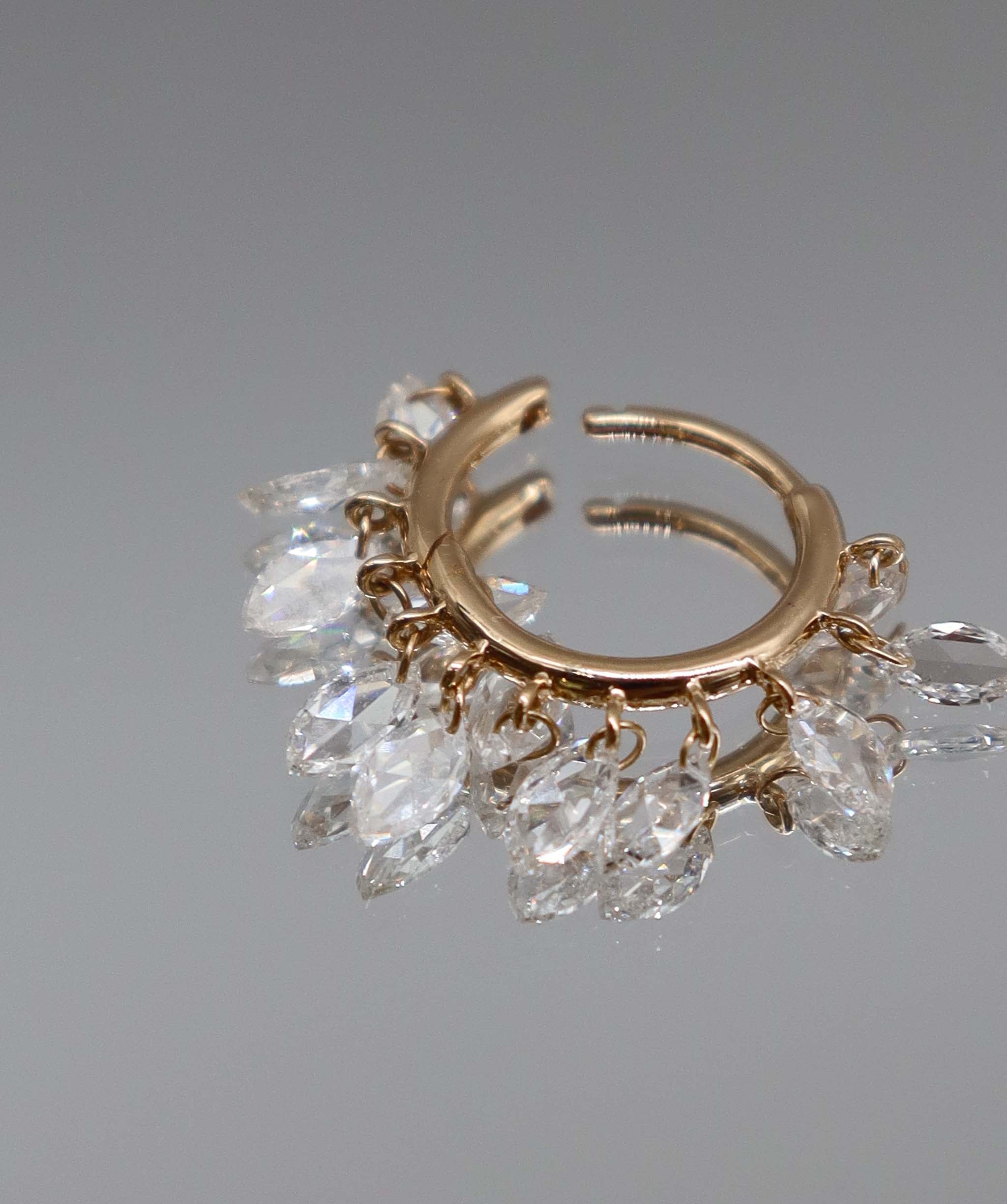 Luxury Promise White Marquise Rosecut  E7914