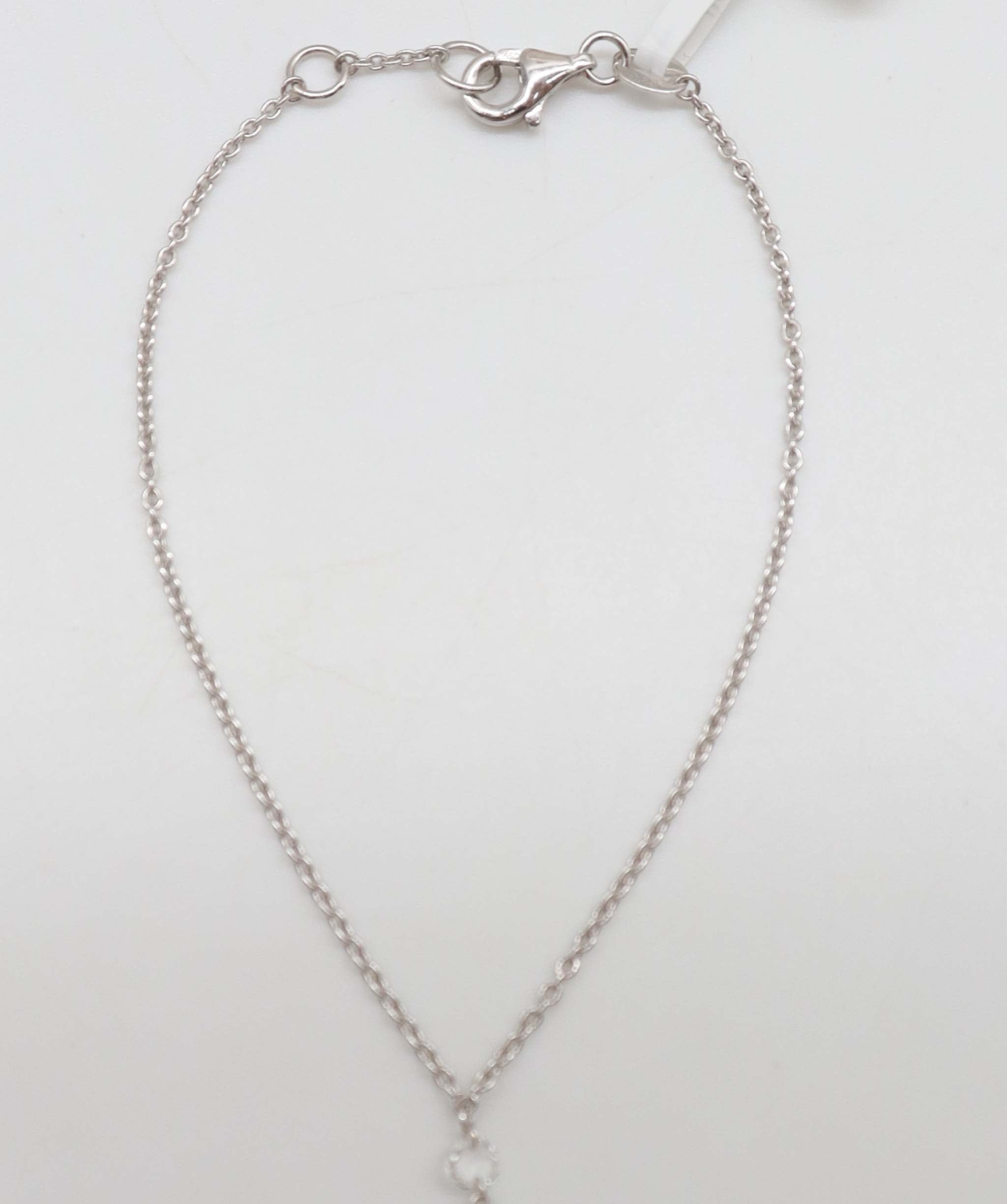 LUXURY PROMISE WHITE ROSECUT HANDCHAIN TW:0.88CT GOLD:2.22G B3335