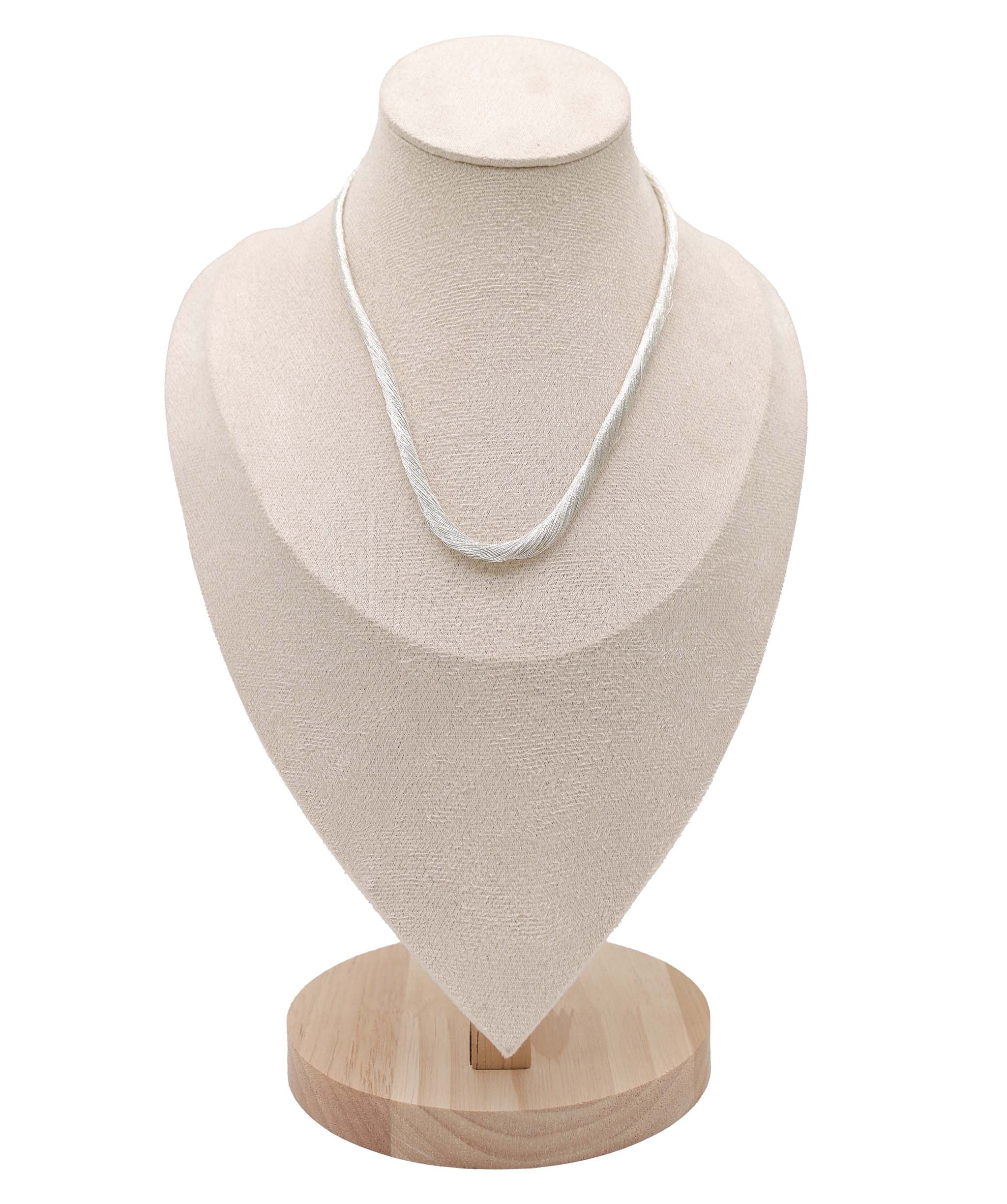 Luxury Promise White Silver cord made of Japanese Silk DXBD0184