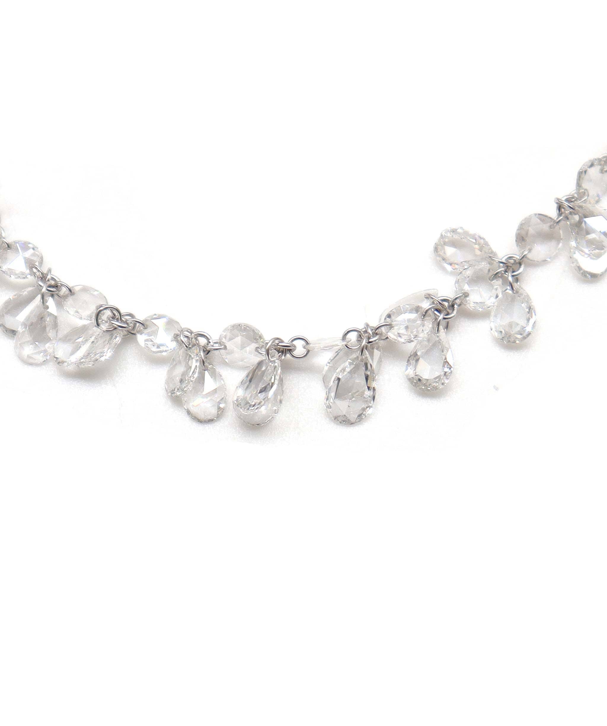 Luxury Promise Whtle diamond rose cuts in white gold Gold 1.70 / Diamond 6.68 JR-BR86 ASC6441