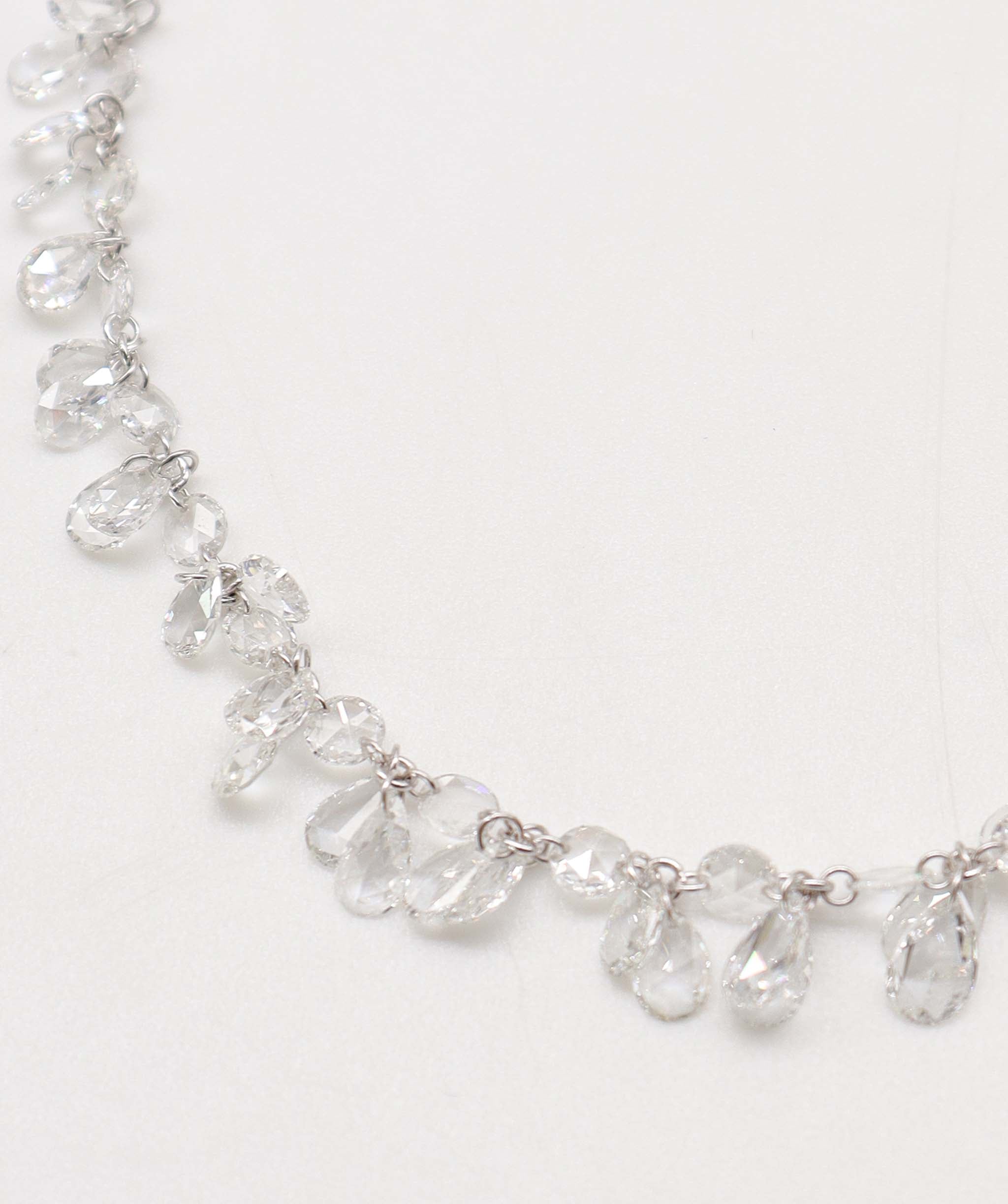 Luxury Promise Whtle diamond rose cuts in white gold Gold 1.70 / Diamond 6.68 JR-BR86 ASC6441