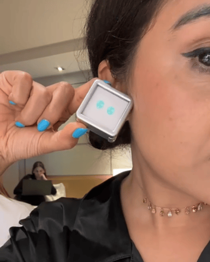 Luxury Promise WOW Neon Paraiba PAIR DXBCD0342