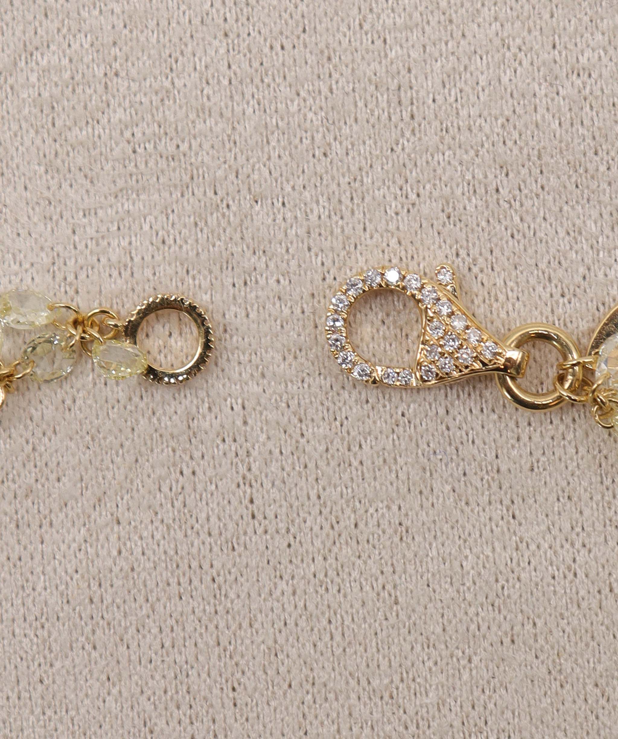 Luxury Promise Yellow diamond rose cuts in yellow gold Gold 1.8 / Diamond 8.07 JR-BR79 ASC6440