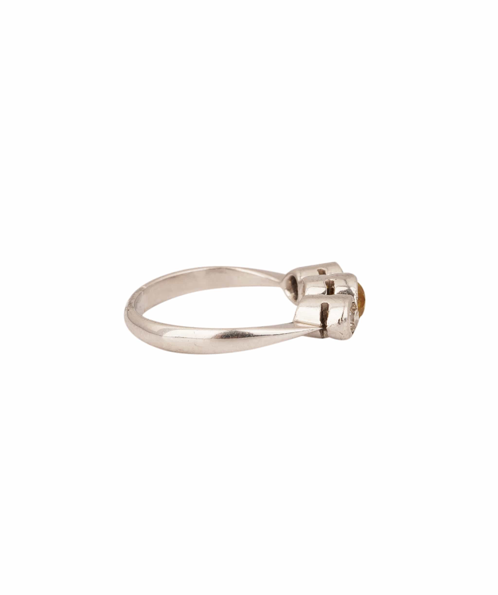 Luxury Promise Yellow Sapphire and Diamond Ring WAHA260