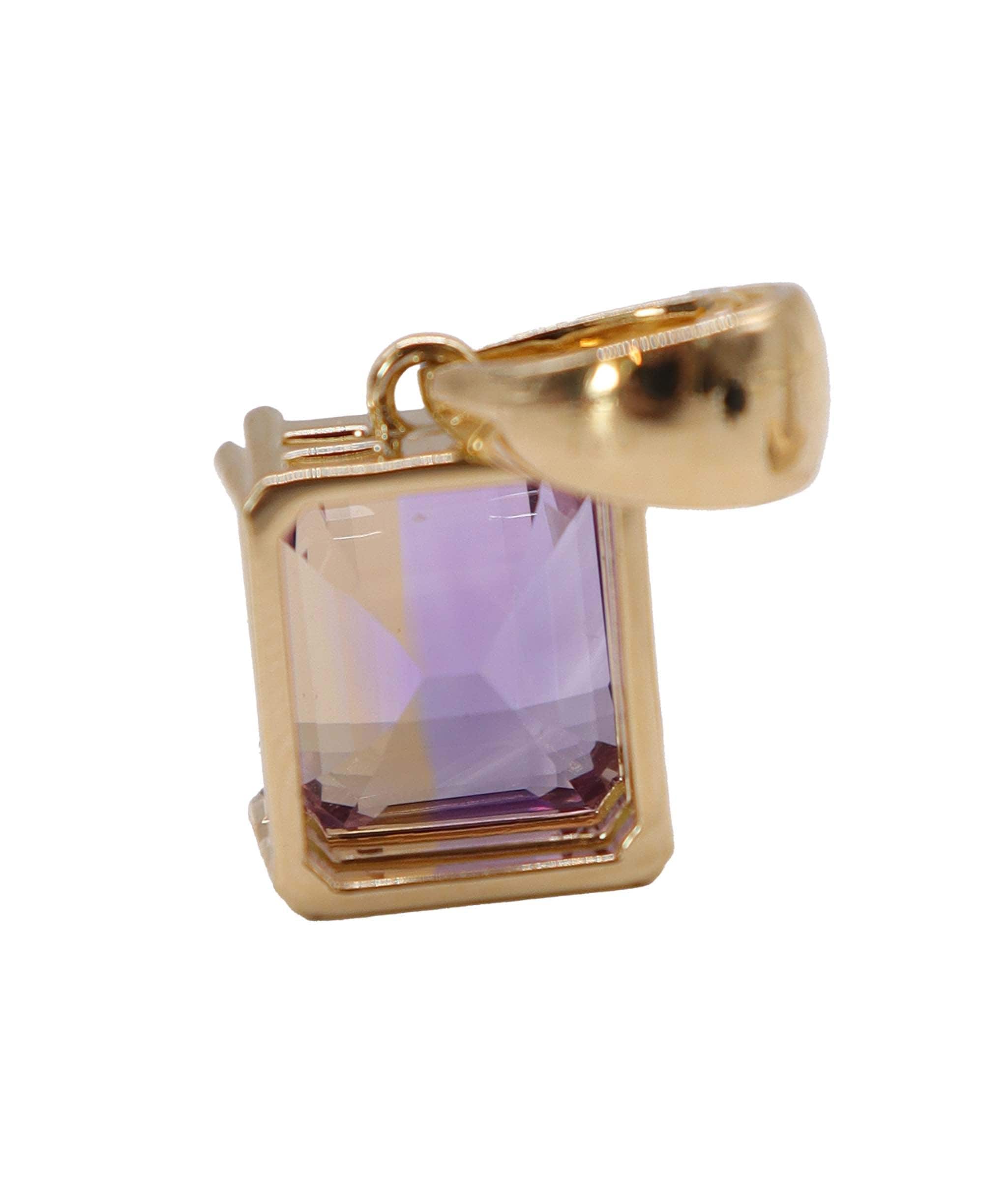 Luxury Promise yg prong  pendant 9.29ct Ametrine  DXBD0563