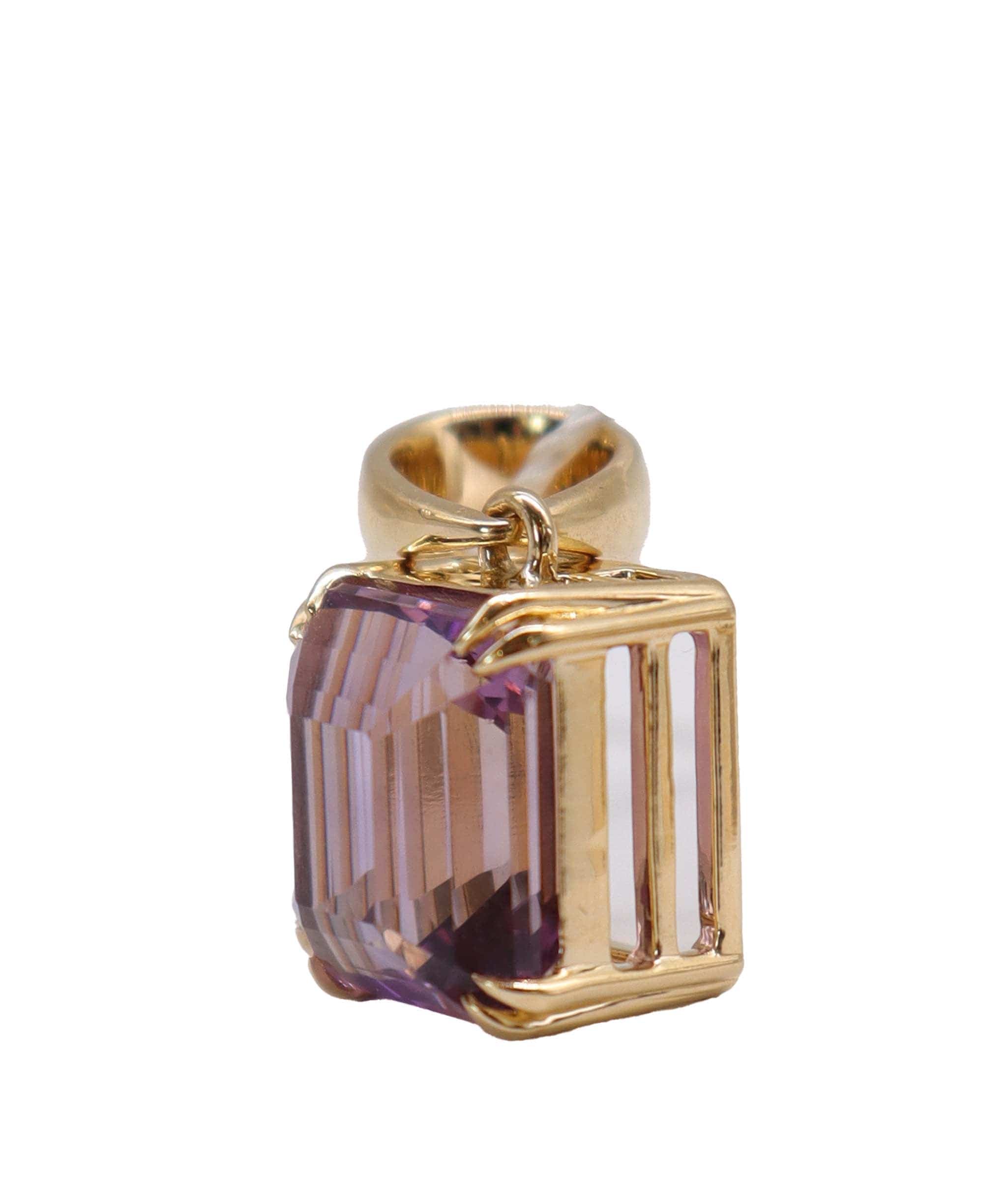 Luxury Promise yg prong  pendant 9.29ct Ametrine  DXBD0563