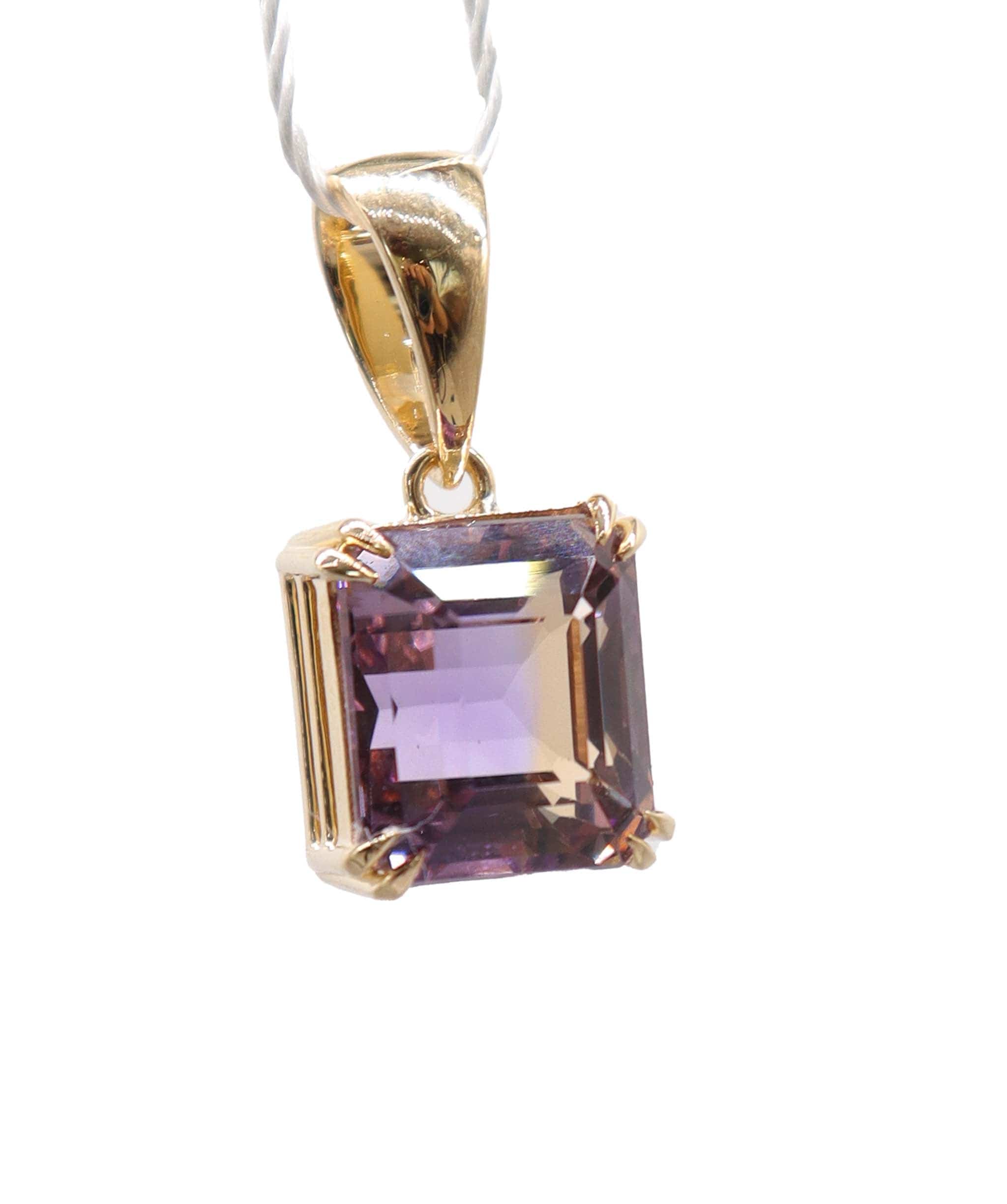 Luxury Promise yg prong  pendant 9.29ct Ametrine  DXBD0563