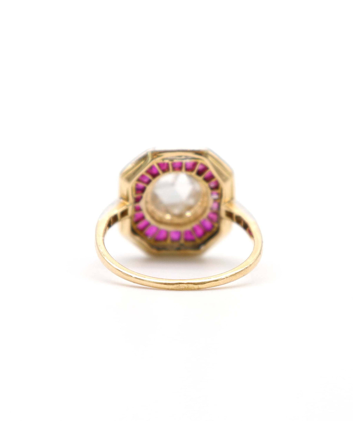 Luxury Promise A Rose Diamond and Ruby Target Ring WA23335
