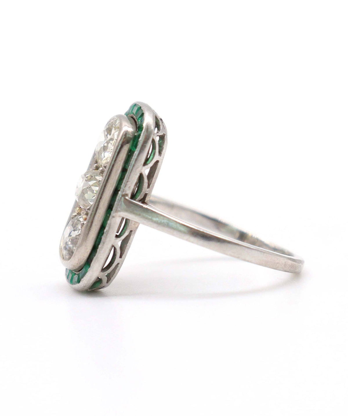 Luxury Promise An Art Deco Emerald and Diamond Ring WA24431
