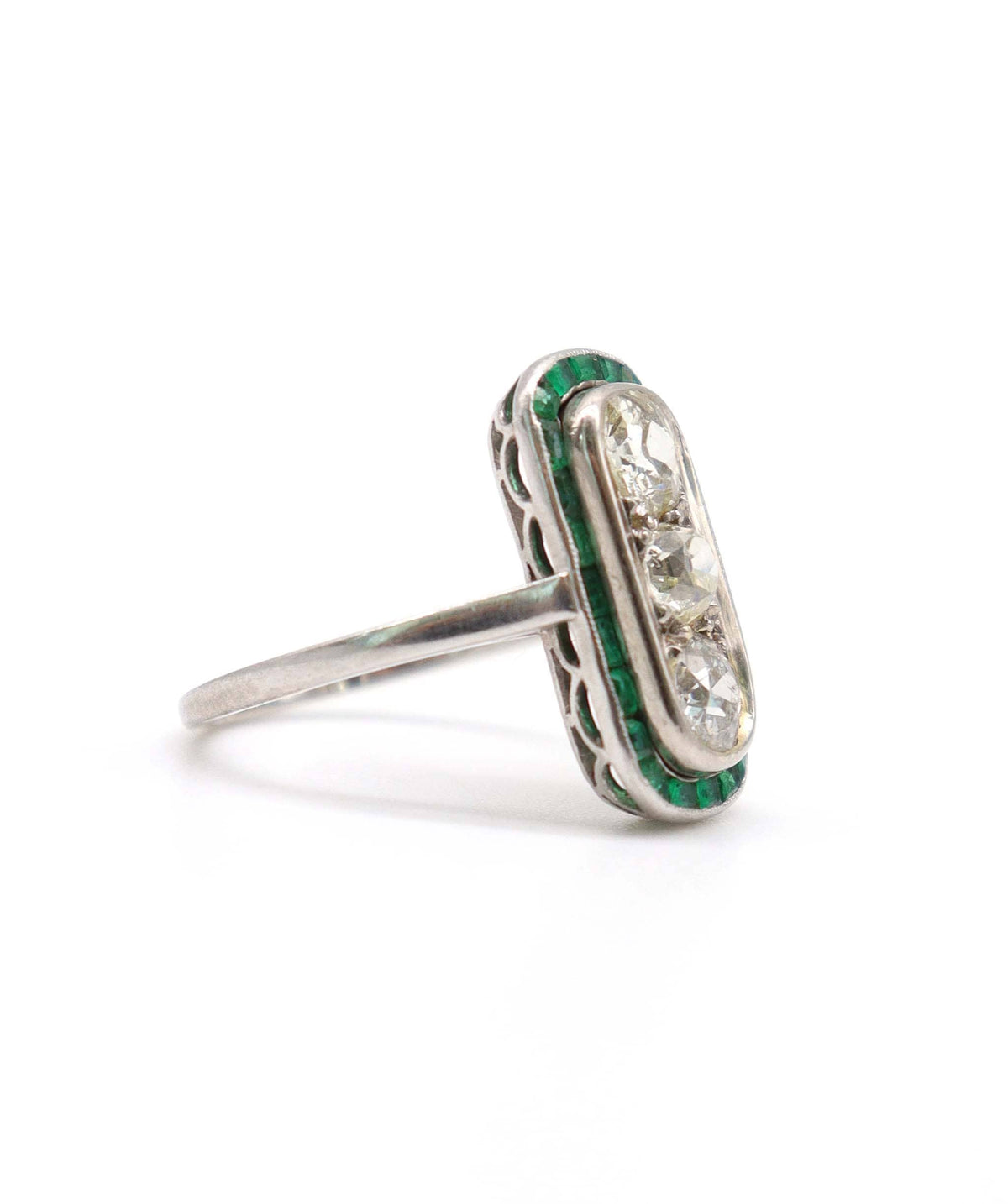 Luxury Promise An Art Deco Emerald and Diamond Ring WA24431