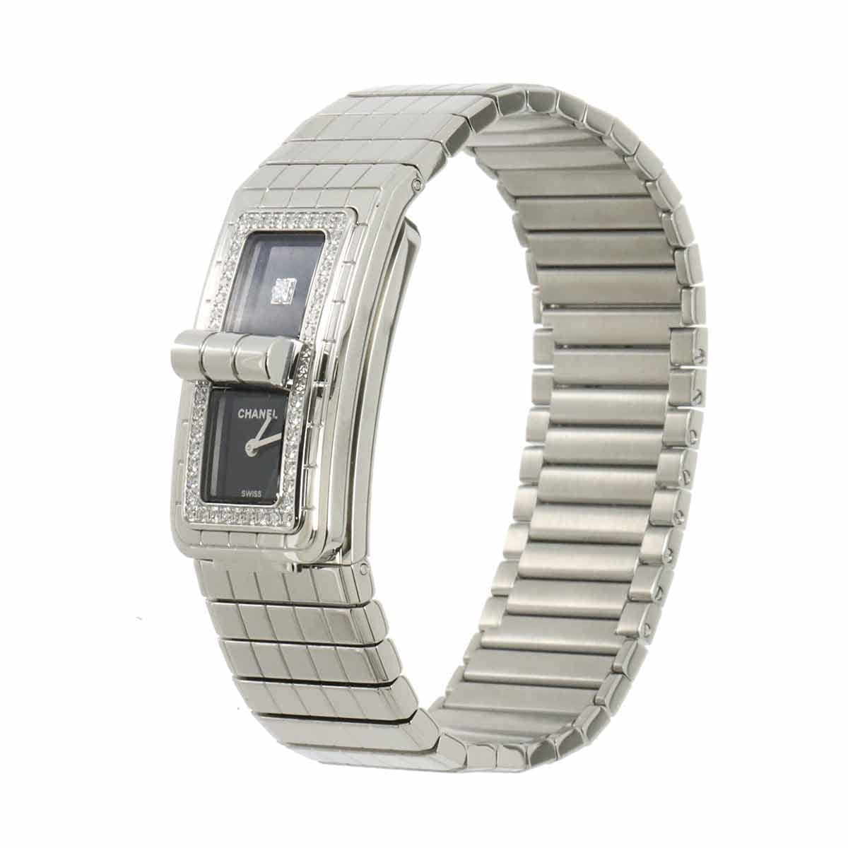 LUXURY PROMISE CHANEL Code CoCo Diamond H5145 Quartz Black Dial Ladies Watch 90312975