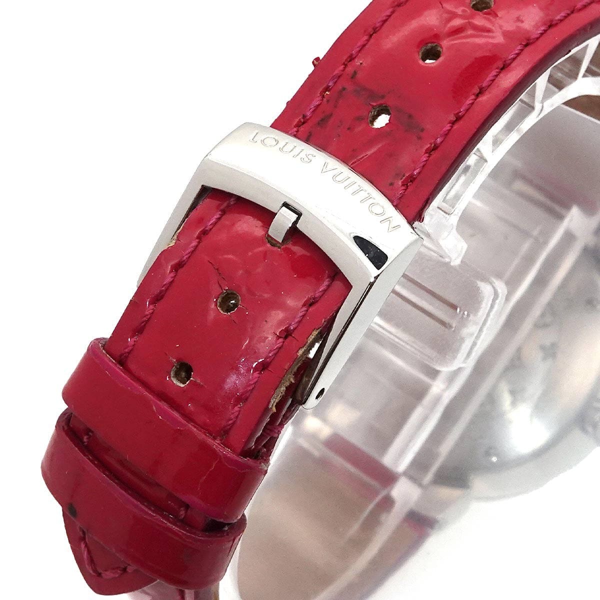LUXURY PROMISE LOUIS VUITTON Tambour Q1J05 Diamond Pink Dial Ladies Watch 90298860
