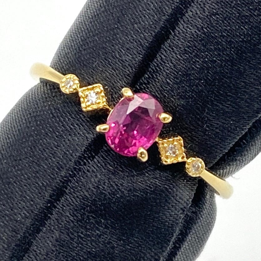 LUXURY PROMISE K18 Sapphire Ring S0.51 D0.01 1.9 51518 US6