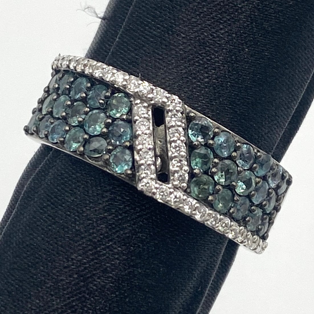 LUXURY PROMISE K18WG Alexandrite Ring AL1.07 D0.22 7.4g GRJ 48837 US7.75