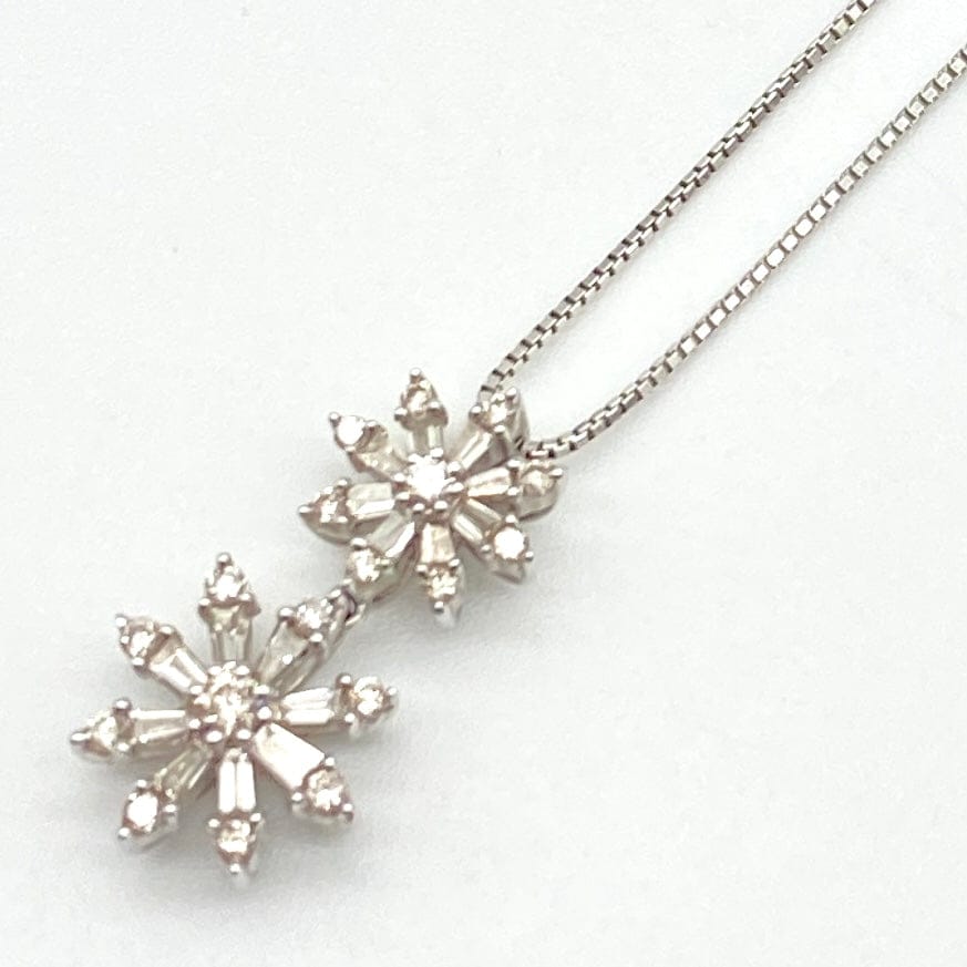 LUXURY PROMISE K18WG Diamond Pen Necklace D0.7 4.7 51797