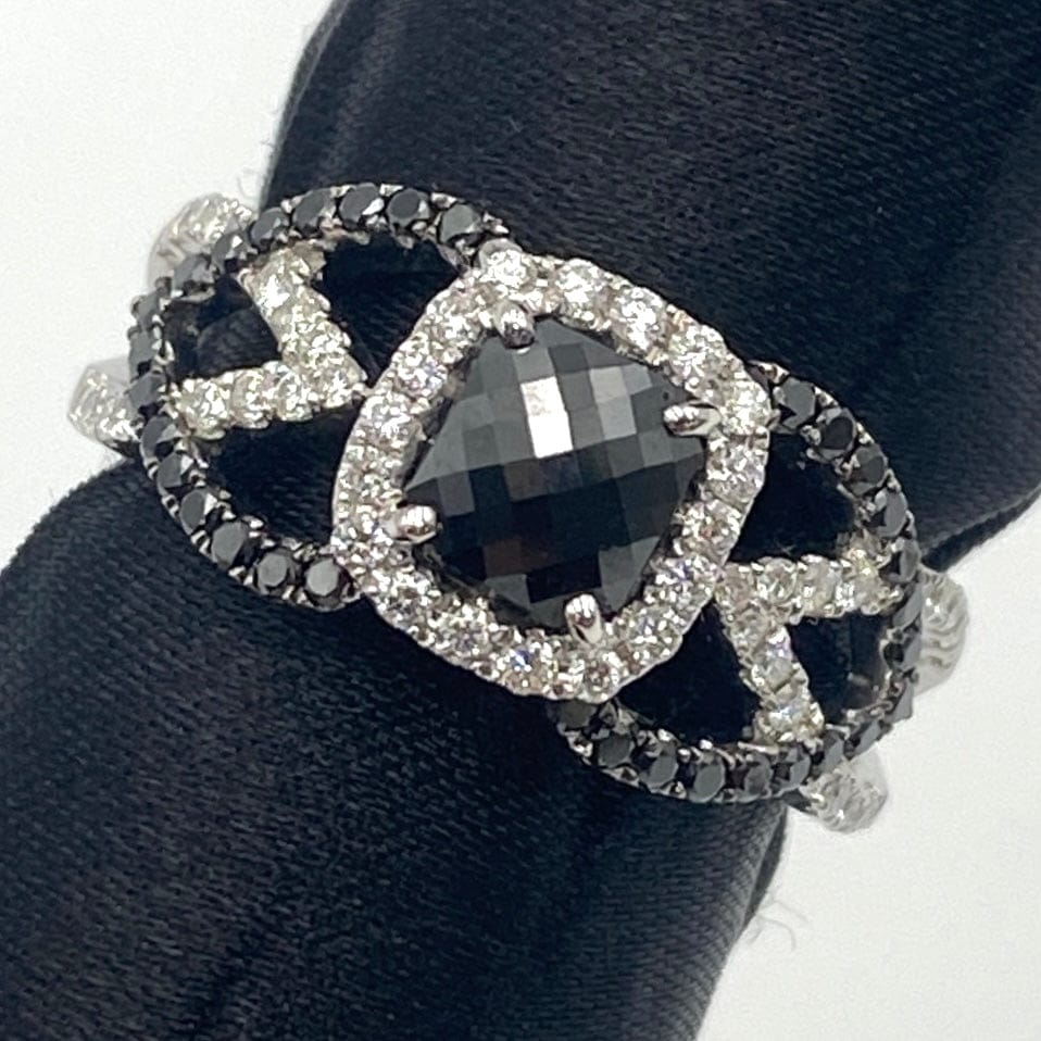 LUXURY PROMISE K18WG diamond ring D0.8 D0.55 5.8g 49816 US6