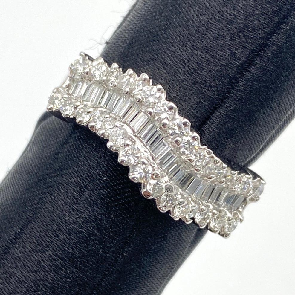 LUXURY PROMISE K18WG Diamond Ring D0.92 7.7 50163 US7.5