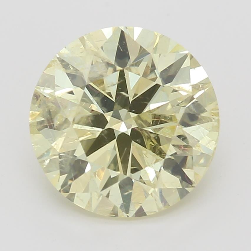 Luxury Promise 2.12 Ct Round cut YE  Loose Diamond