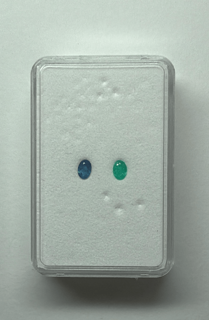 Luxury Promise 0.53ct BRAZIL PARAIBA OVAL PAIR DXBCS5646
